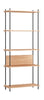 Moebe Shelving System S.200.1.A, Oak/Black