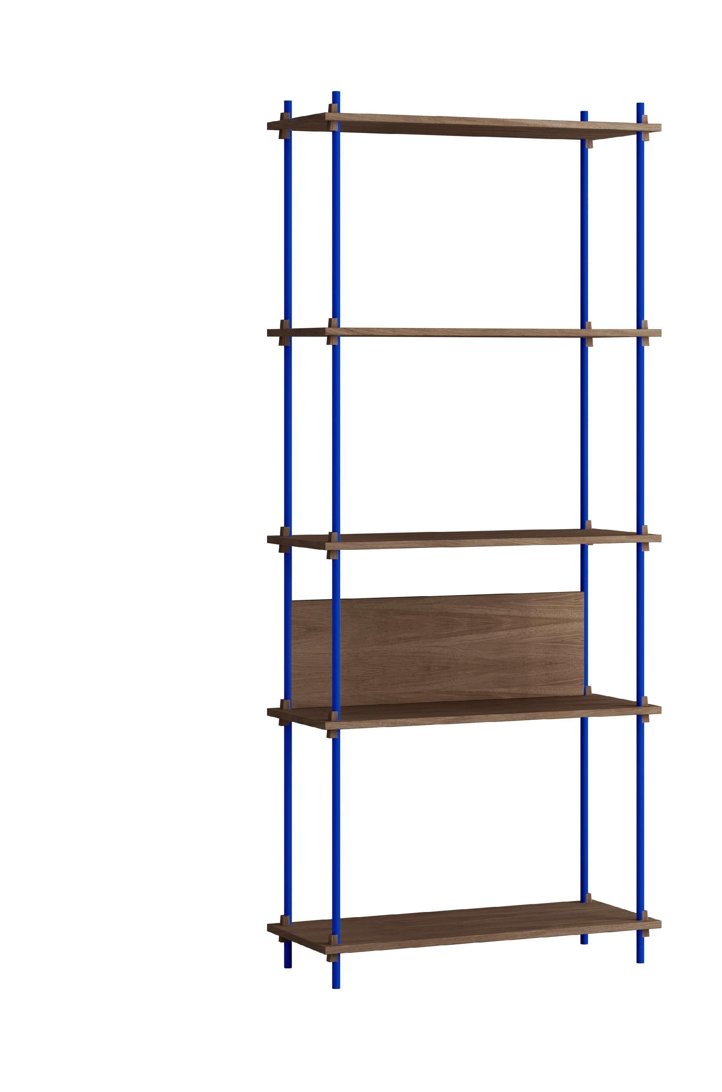 [product_category]-Moebe Shelving System S.200.1.A, Smoked Oak/Deep Blue-Moebe-5713520014901-S.200.1.A.SO.DB-MOE-1
