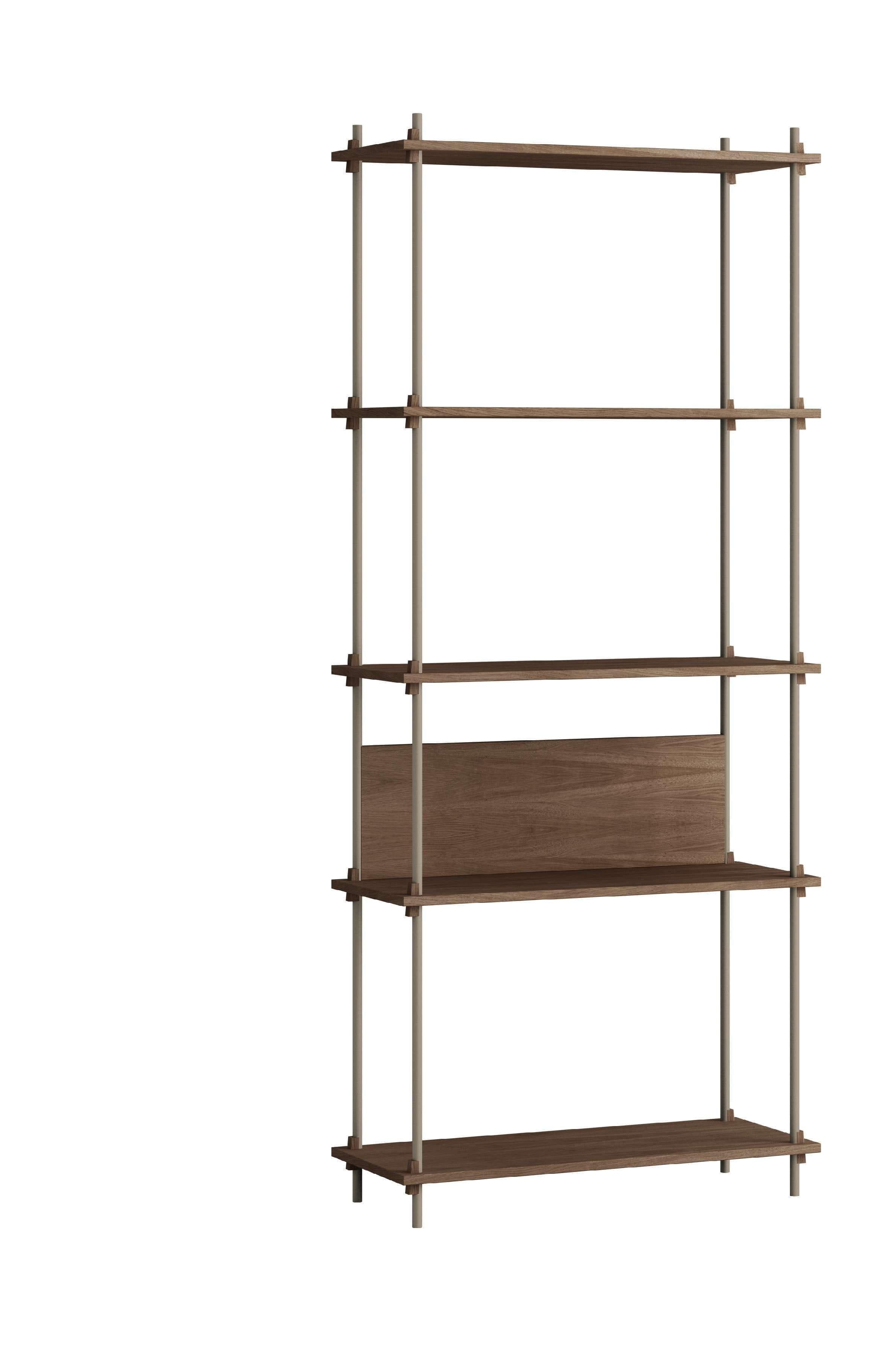 [product_category]-Moebe Shelving System S.200.1.A, Smoked Oak/Warm Grey-Moebe-5713520016462-S.200.1.A.SO.WG-MOE-1