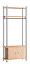 Moebe Shelving System S.200.1.G, Oak/Black
