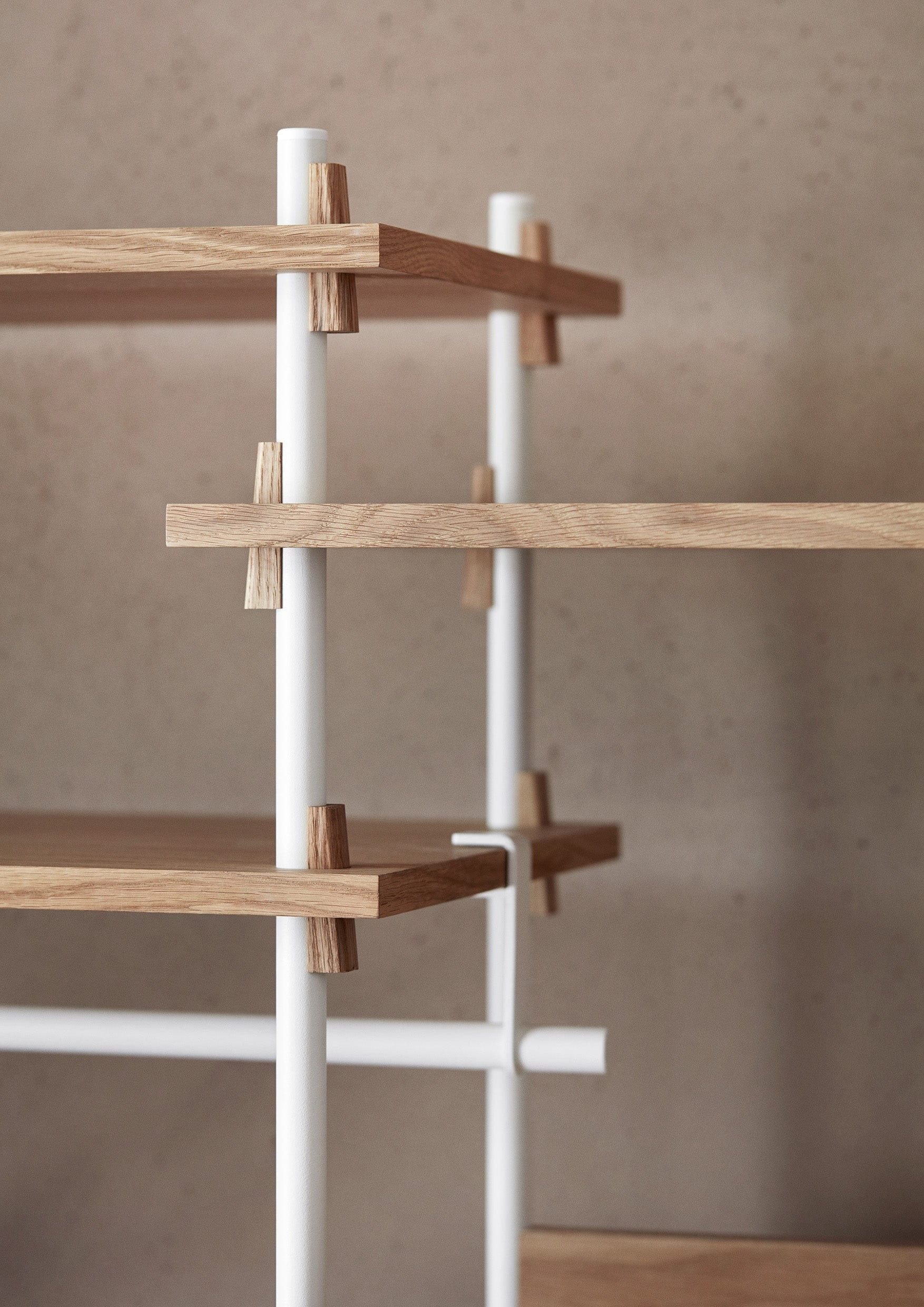[product_category]-Moebe Shelving System S.200.1.G, Oak/White-Moebe-5713520007804-S.200.1.G.OA.WH-MOE-34