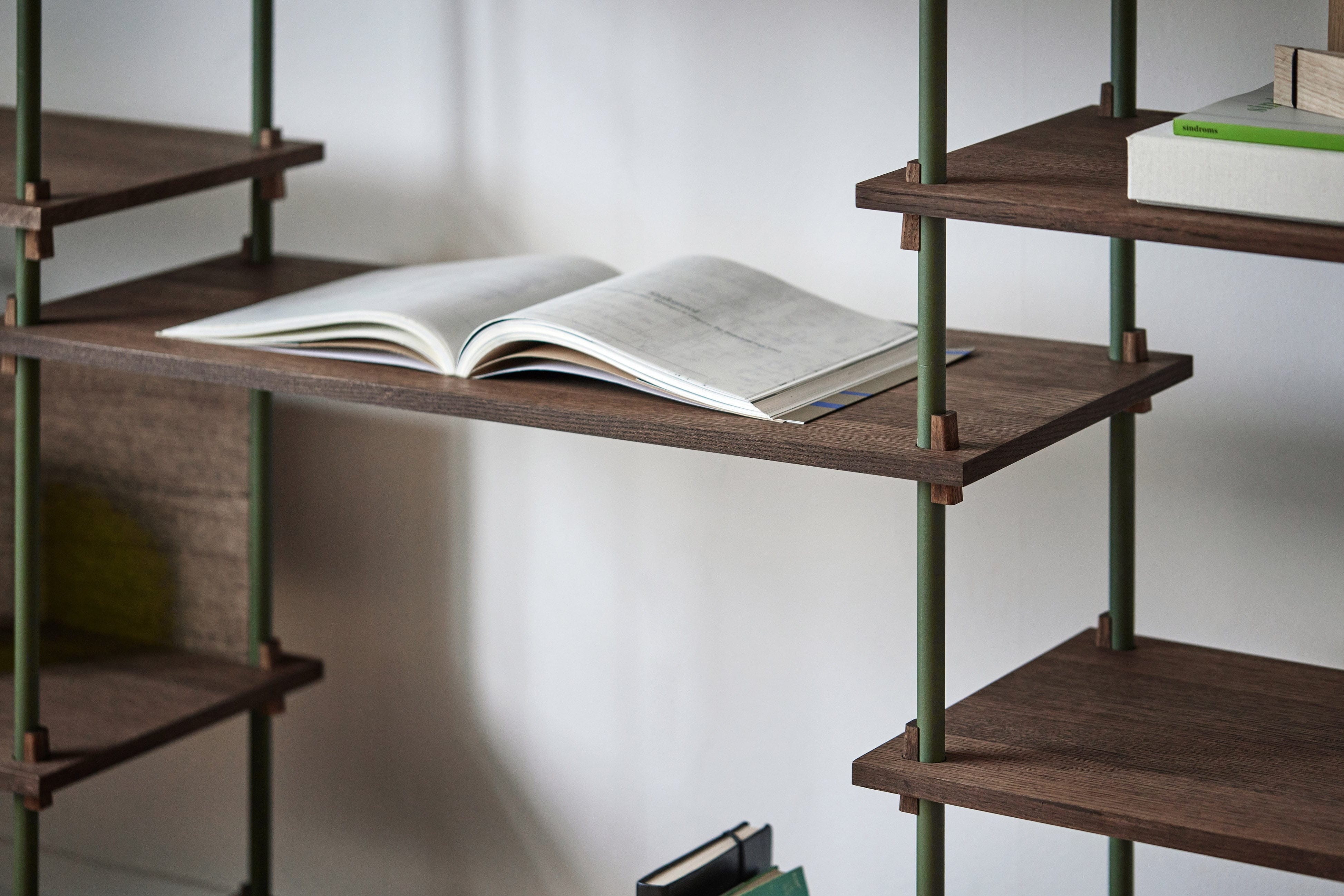 [product_category]-Moebe Shelving System S.200.1.G, Smoked Oak/Pine Green-Moebe-5713520013409-S.200.1.G.SO.PG-MOE-4