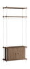 Moebe Shelving System S.200.1.G, Smoked Oak/White