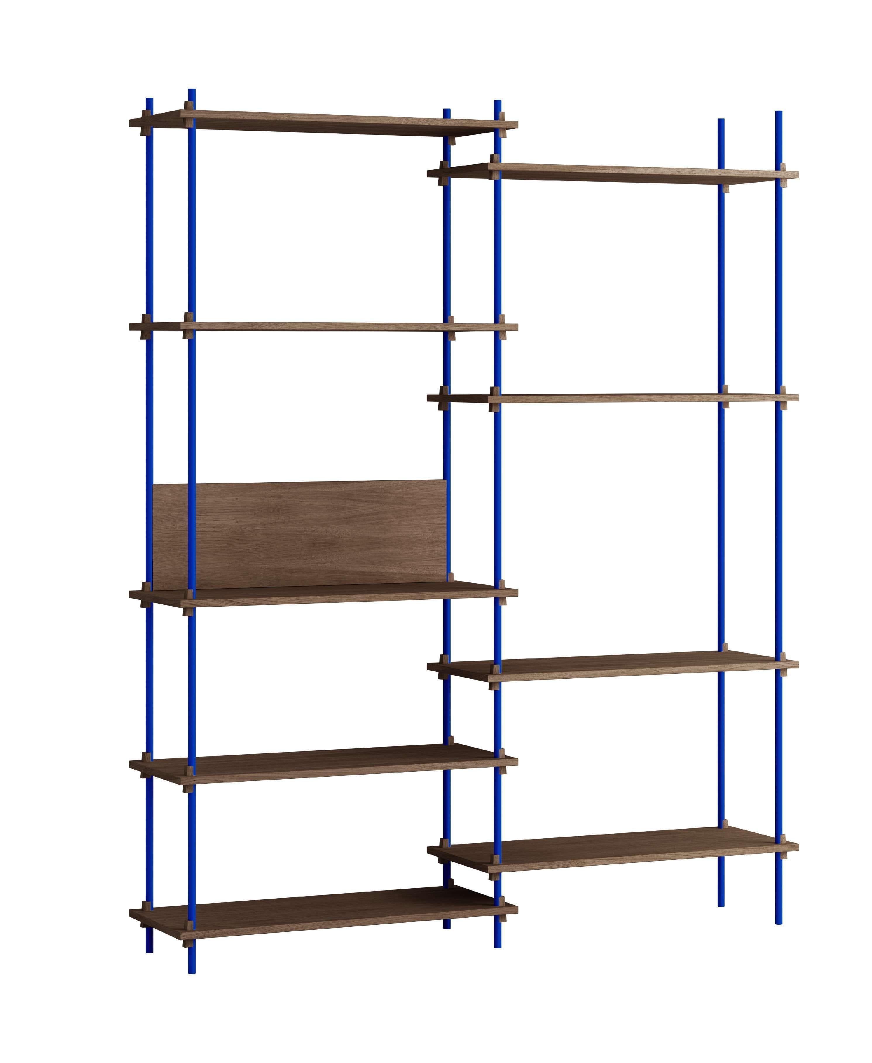 [product_category]-Moebe Shelving System S.200.2.A, Smoked Oak/Deep Blue-Moebe-5713520015144-S.200.2.A.SO.DB-MOE-1