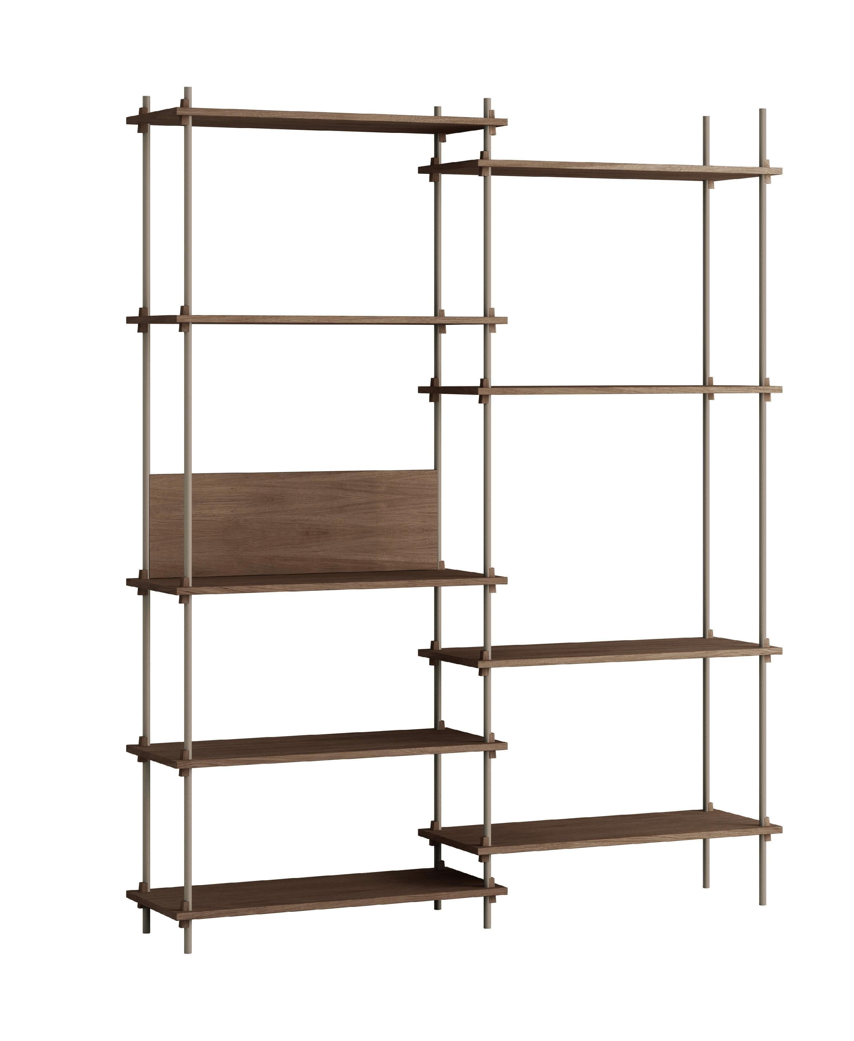 [product_category]-Moebe Shelving System S.200.2.A, Smoked Oak/Warm Grey-Moebe-5713520016707-S.200.2.A.SO.WG-MOE-1