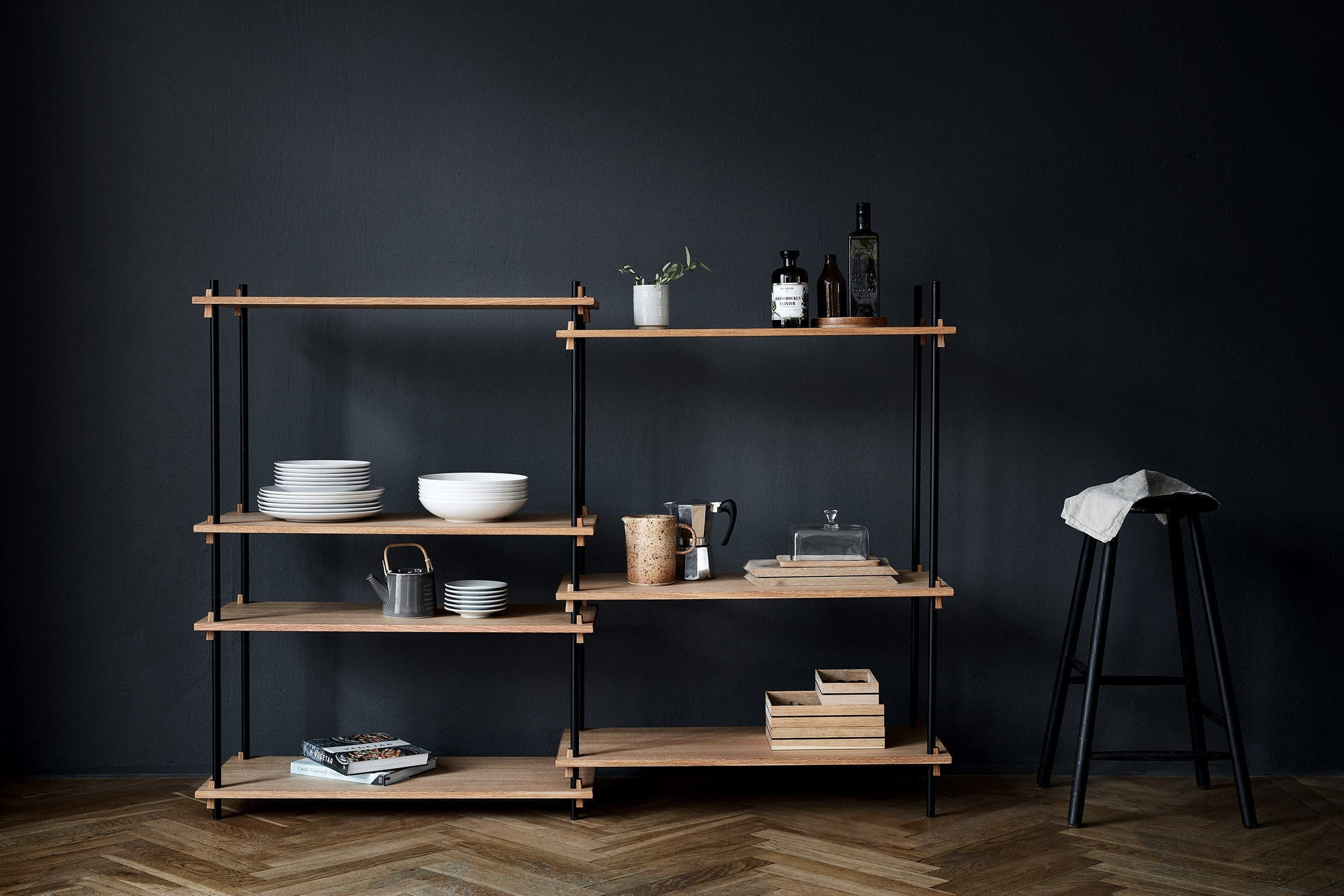 [product_category]-Moebe Shelving System S.200.2.B, Oak/Black-Moebe-5713520005640-S.200.2.B.OA.BL-MOE-11