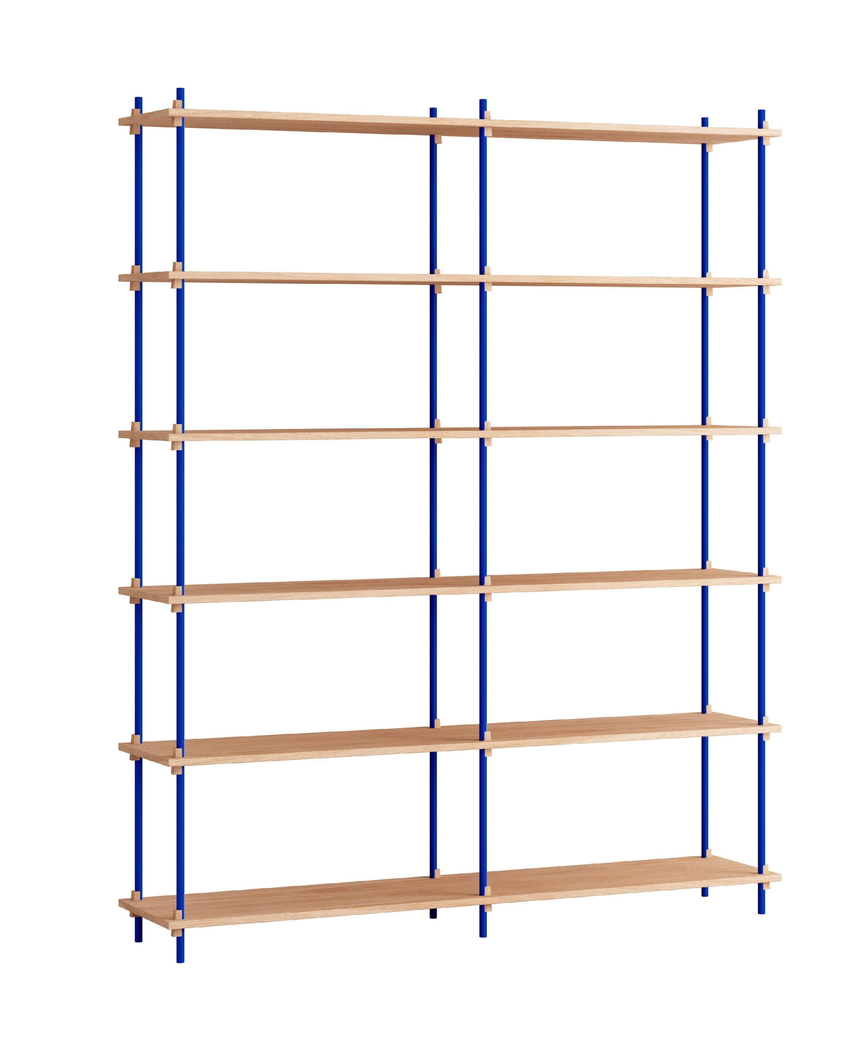 [product_category]-Moebe Shelving System S.200.2.B, Oak/Deep Blue-Moebe-5713520014376-S.200.2.B.OA.DB-MOE-1