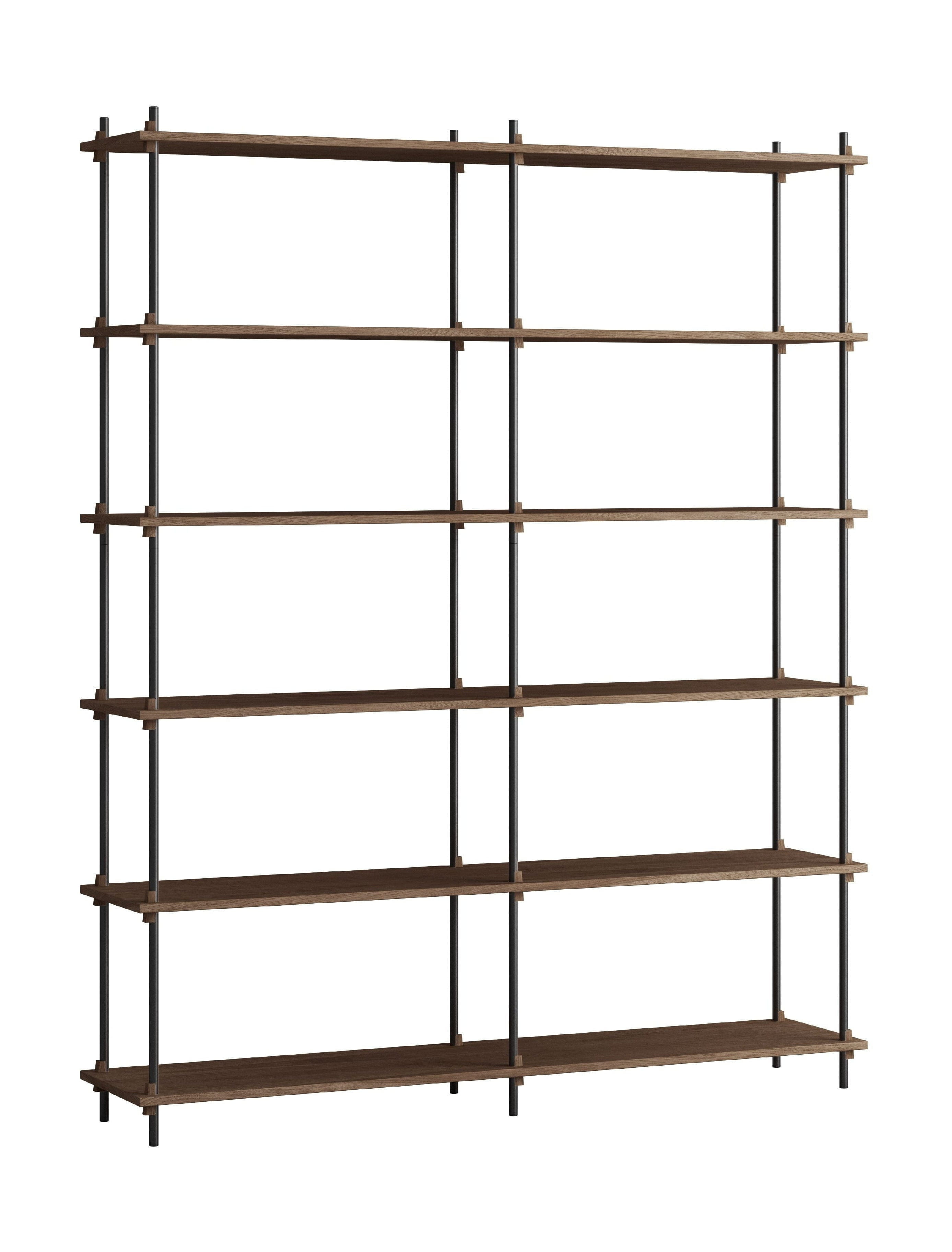 [product_category]-Moebe Shelving System S.200.2.B, Smoked Oak/Black-Moebe-5713520010941-S.200.2.B.SO.BL-MOE-1