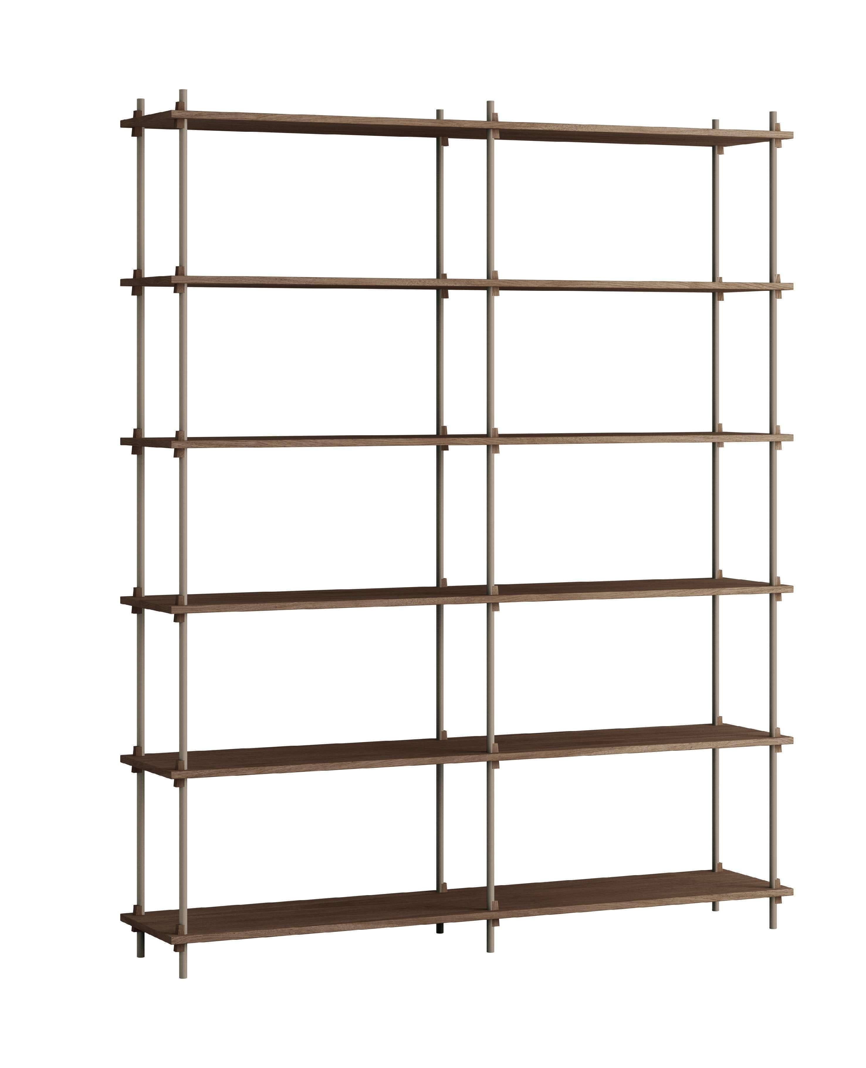 [product_category]-Moebe Shelving System S.200.2.B, Smoked Oak/Warm Grey-Moebe-5713520016714-S.200.2.B.SO.WG-MOE-1
