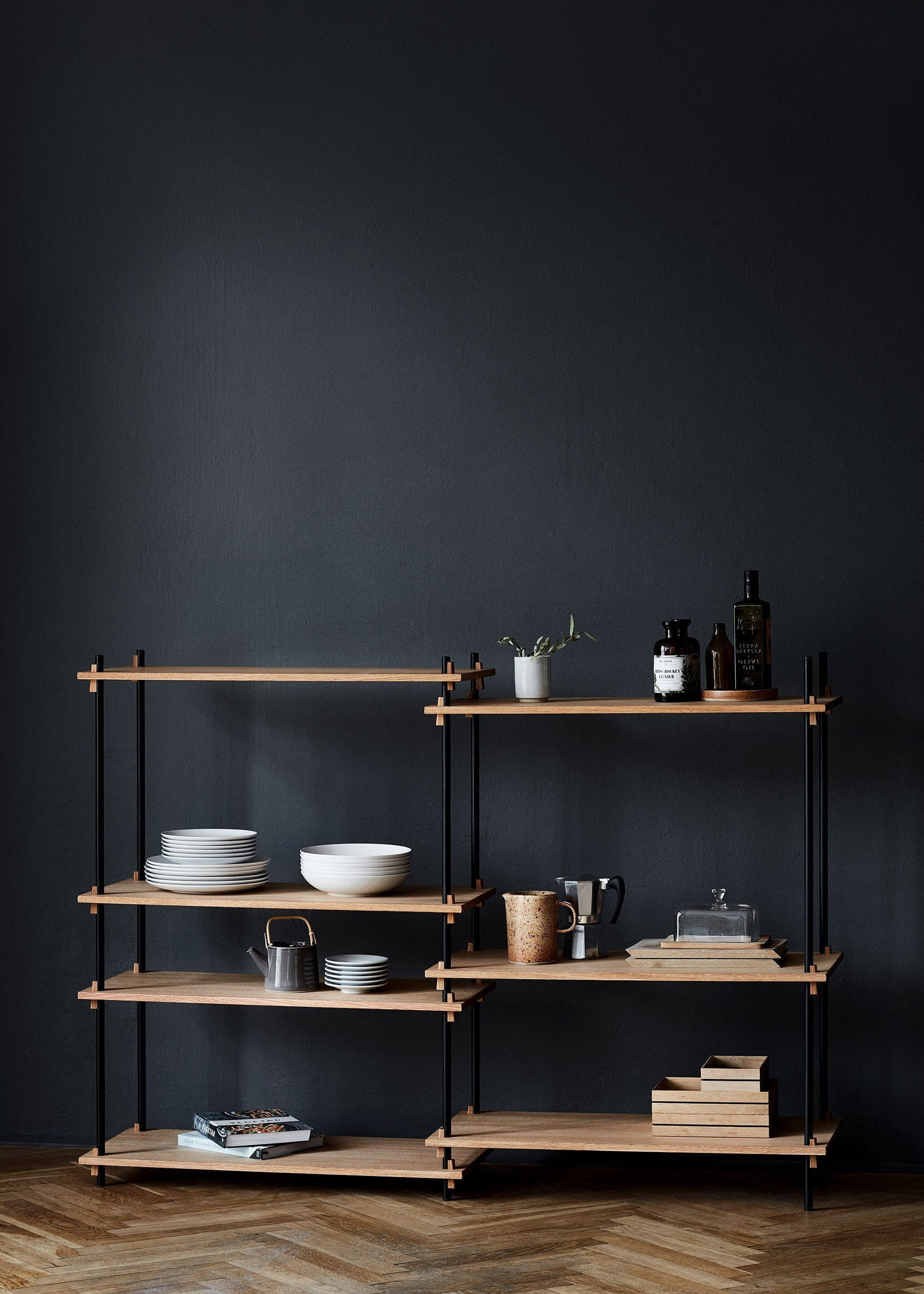 [product_category]-Moebe Shelving System S.200.2.C, Oak/Black-Moebe-5713520005657-S.200.2.C.OA.BL-MOE-12