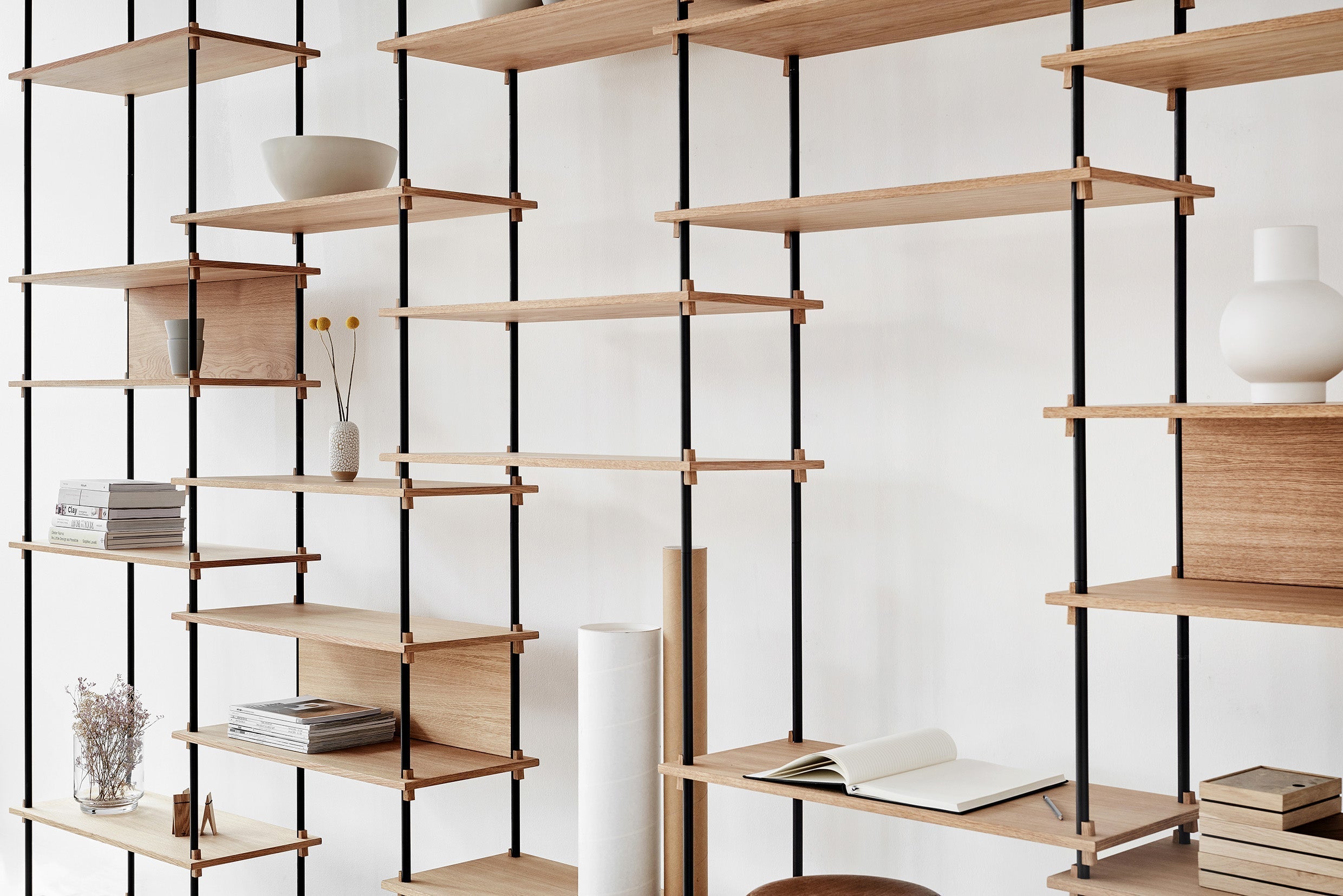 [product_category]-Moebe Shelving System S.200.2.C, Oak/Black-Moebe-5713520005657-S.200.2.C.OA.BL-MOE-51