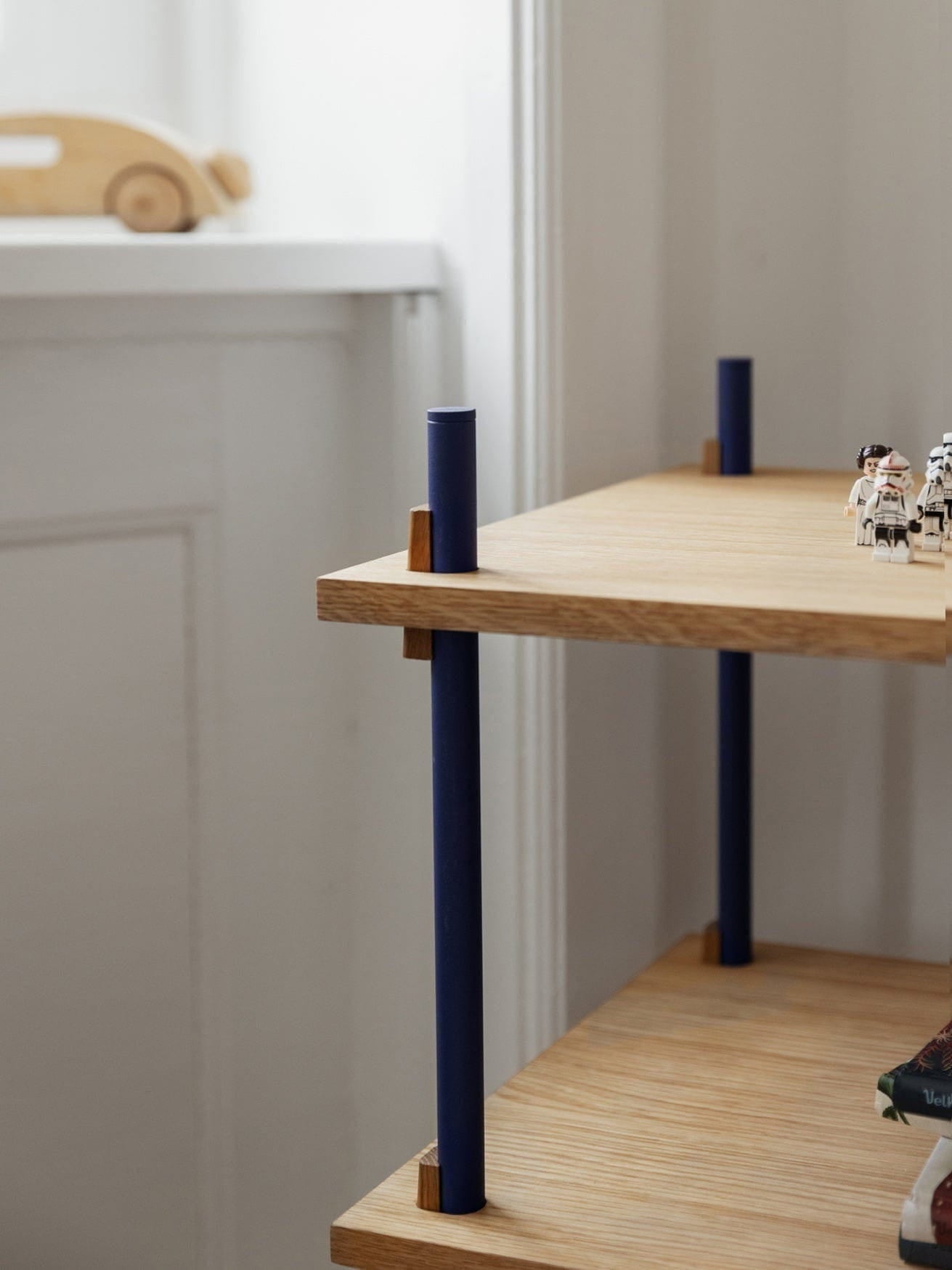 [product_category]-Moebe Shelving System S.200.2.C, Oak/Deep Blue-Moebe-5713520014383-S.200.2.C.OA.DB-MOE-5