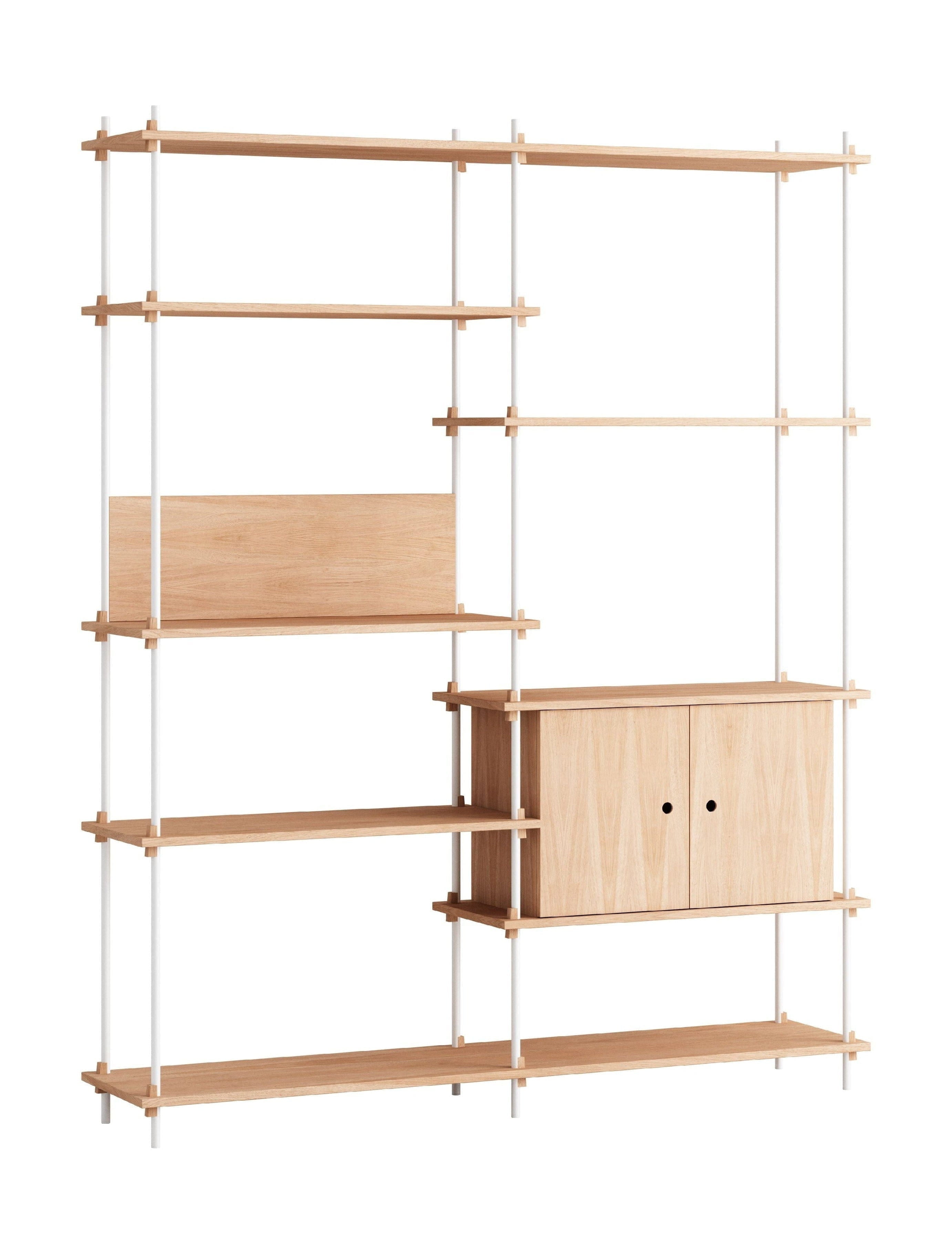 [product_category]-Moebe Shelving System S.200.2.C, Oak/White-Moebe-5713520008009-S.200.2.C.OA.WH-MOE-1