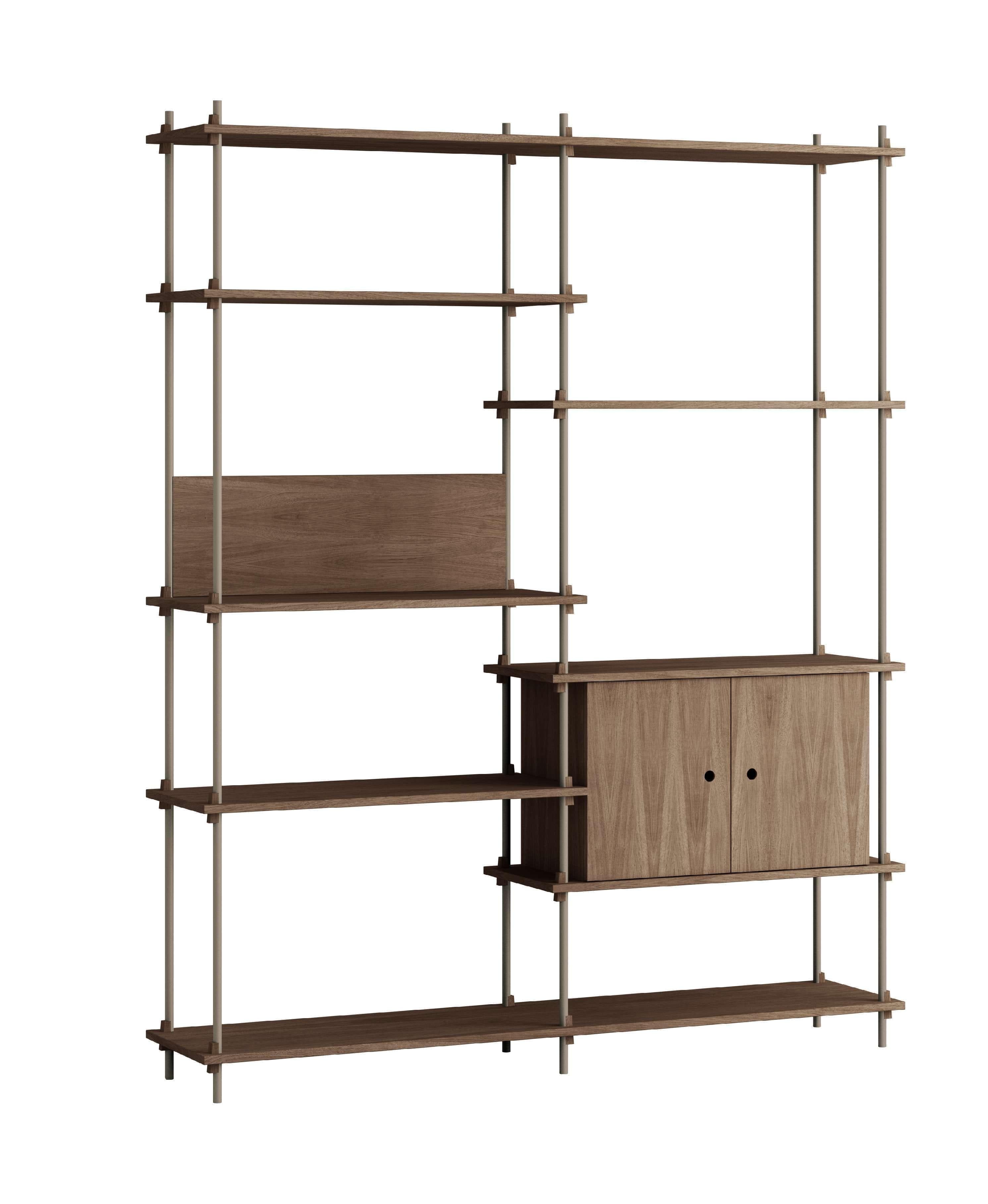 [product_category]-Moebe Shelving System S.200.2.C, Smoked Oak/Warm Grey-Moebe-5713520016721-S.200.2.C.SO.WG-MOE-1