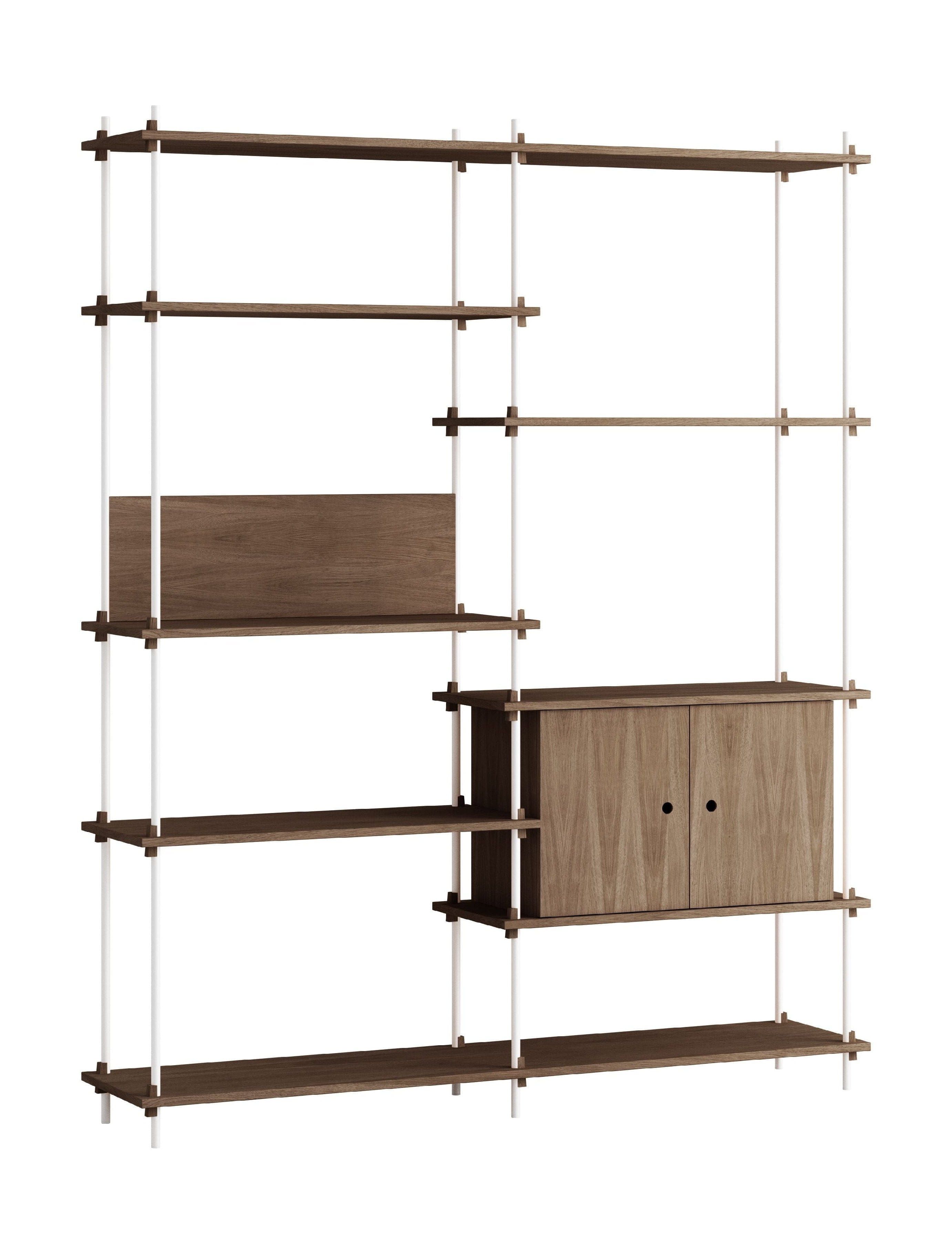 [product_category]-Moebe Shelving System S.200.2.C, Smoked Oak/White-Moebe-5713520010187-S.200.2.C.SO.WH-MOE-1