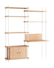Moebe Shelving System S.200.2.E, Oak/White