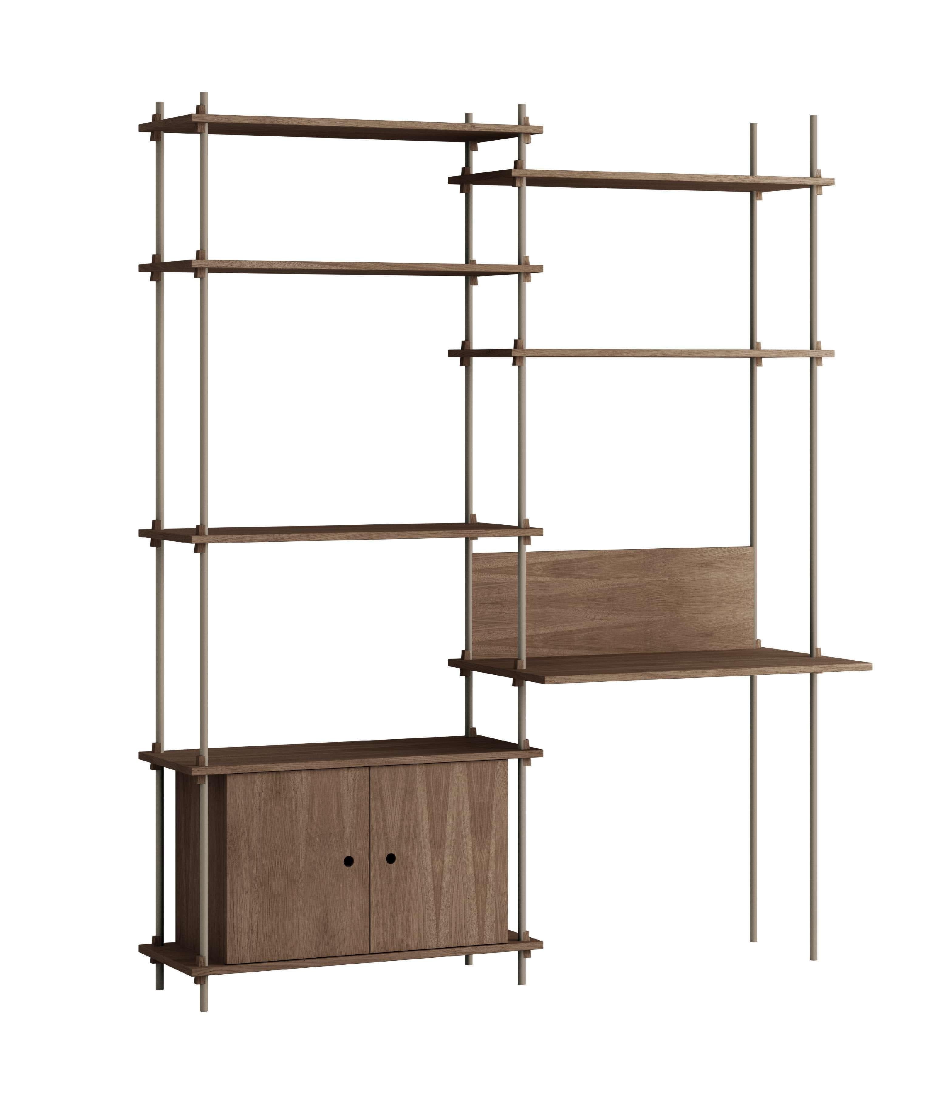 [product_category]-Moebe Shelving System S.200.2.E, Smoked Oak/Warm Grey-Moebe-5713520016745-S.200.2.E.SO.WG-MOE-1