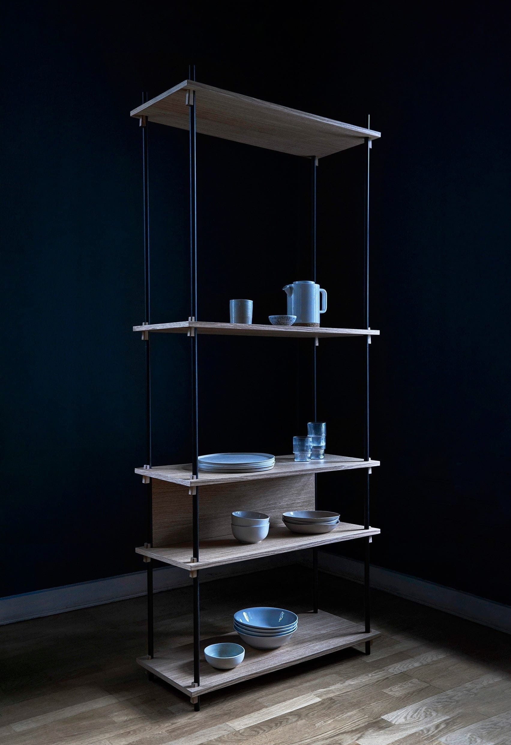 [product_category]-Moebe Shelving System S.200.2.G, Oak/Black-Moebe-5713520005695-S.200.2.G.OA.BL-MOE-19
