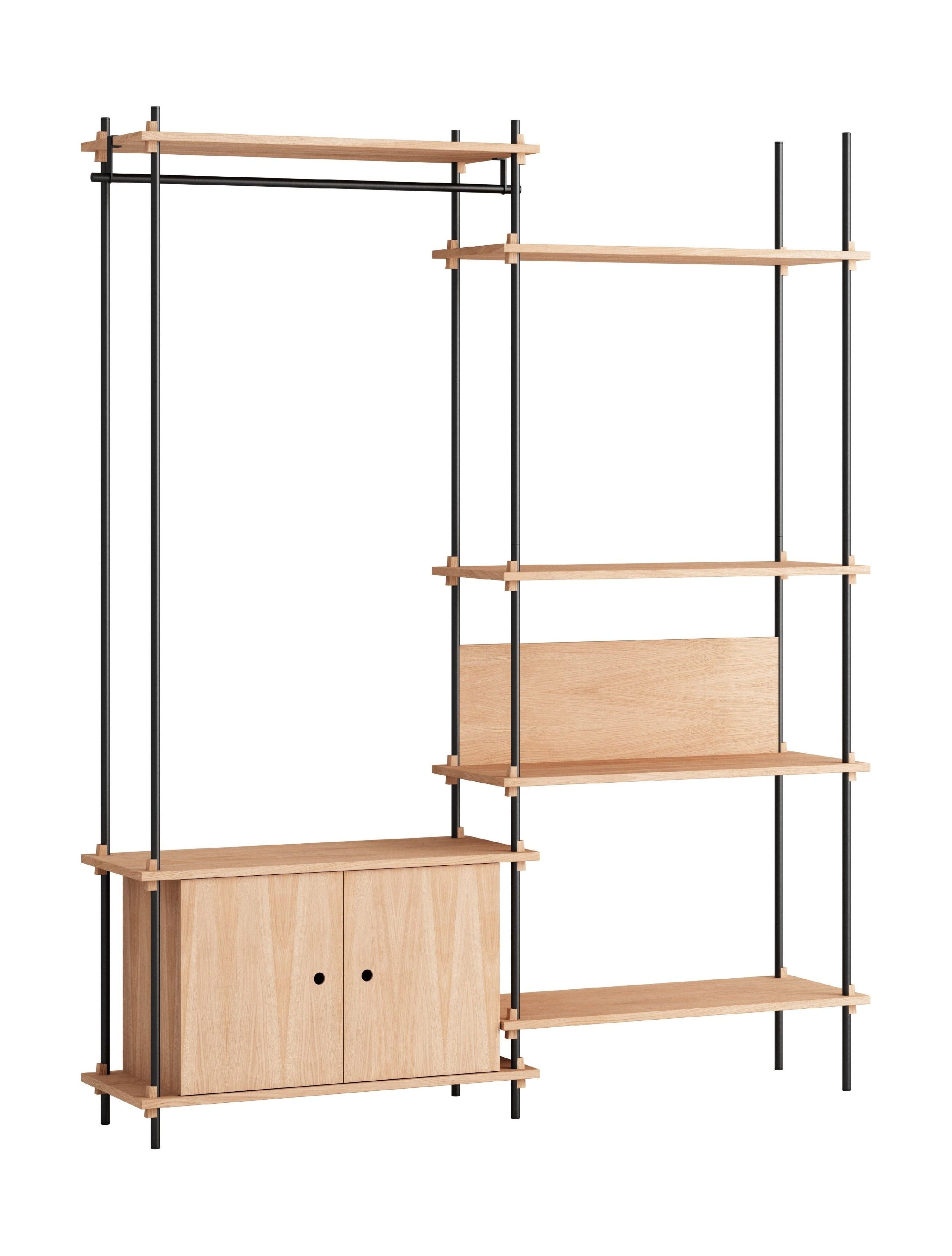[product_category]-Moebe Shelving System S.200.2.G, Oak/Black-Moebe-5713520005695-S.200.2.G.OA.BL-MOE-45