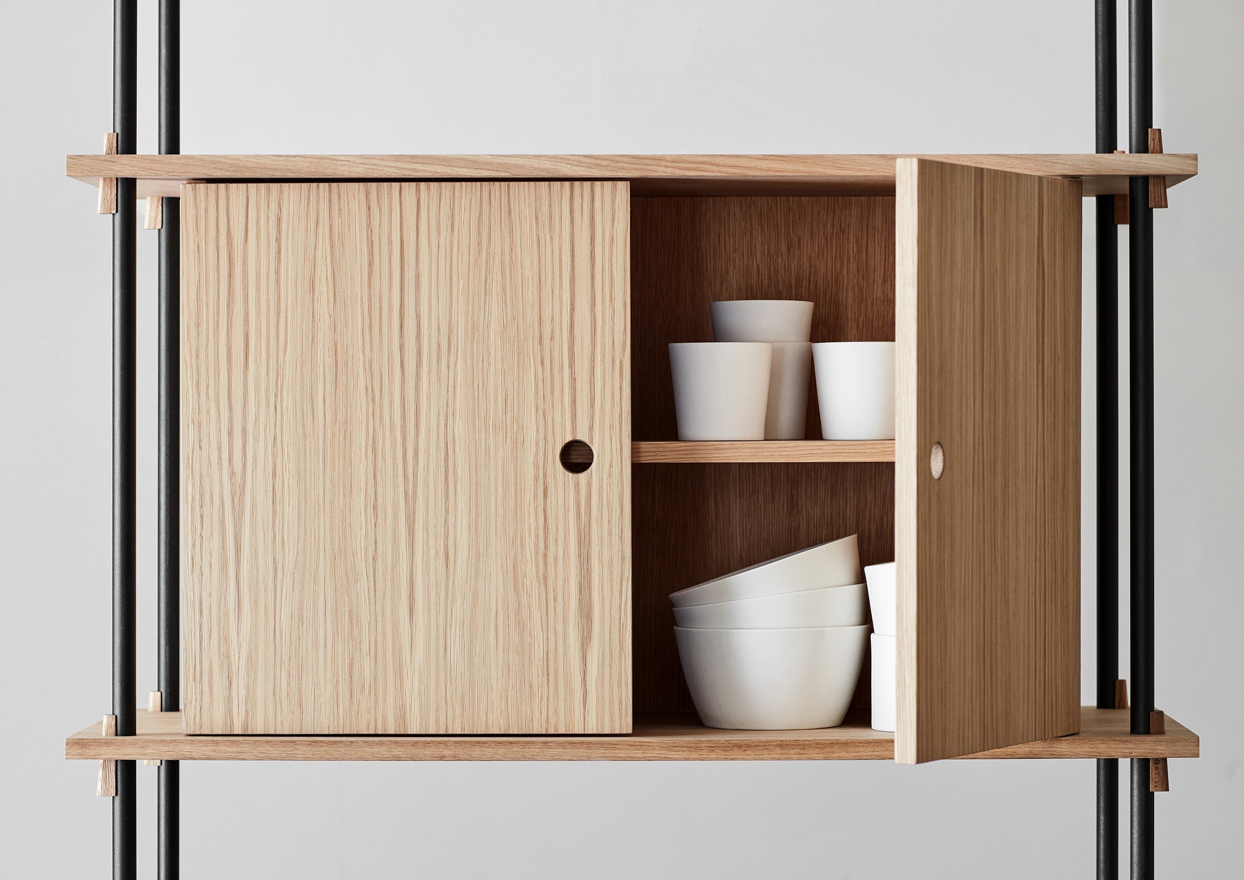 [product_category]-Moebe Shelving System S.200.2.G, Oak/Black-Moebe-5713520005695-S.200.2.G.OA.BL-MOE-47
