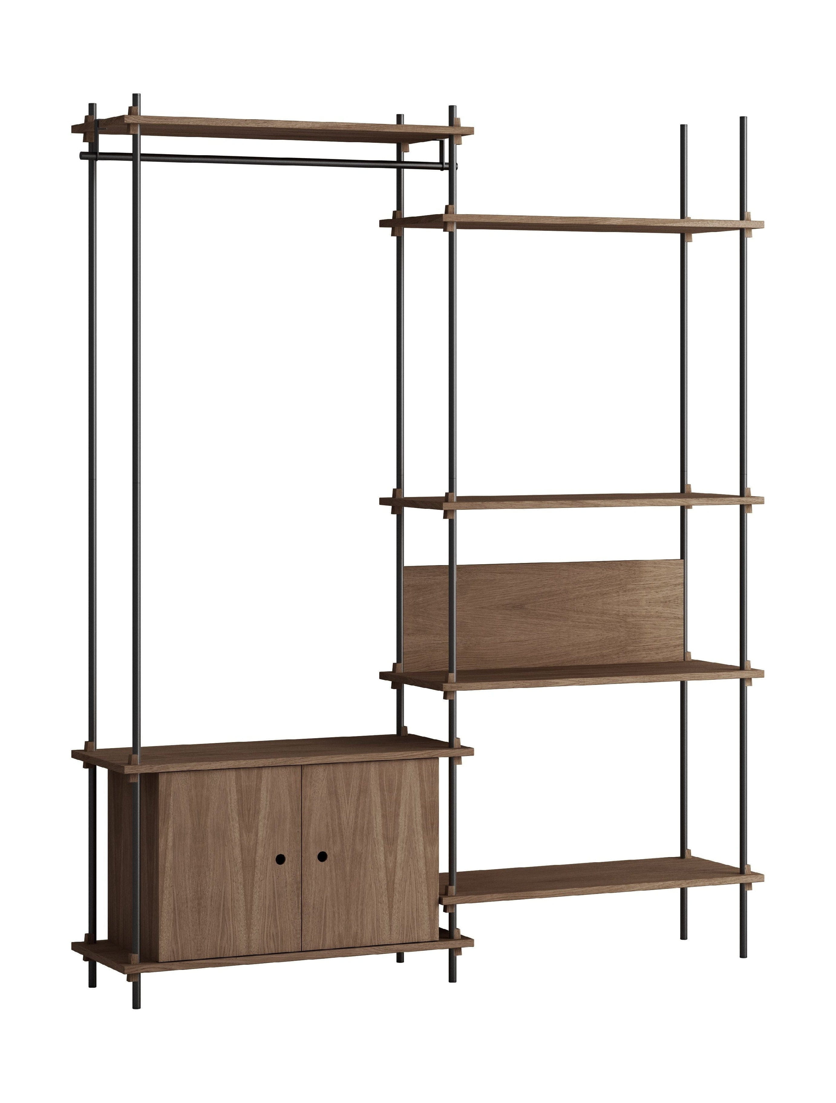 [product_category]-Moebe Shelving System S.200.2.G, Smoked Oak/Black-Moebe-5713520010996-S.200.2.G.SO.BL-MOE-1