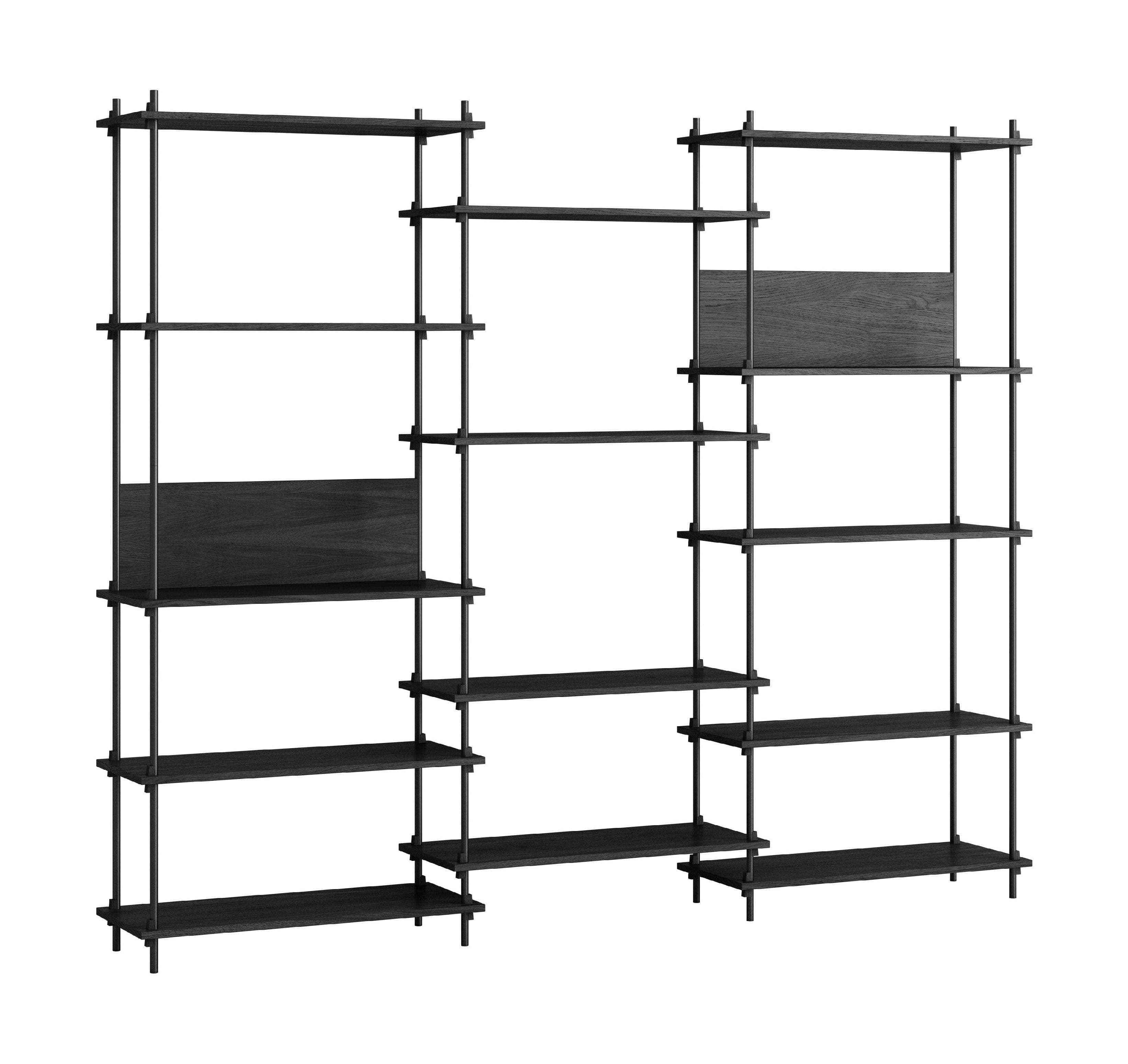 [product_category]-Moebe Shelving System S.200.3.A, Black/Black-Moebe-5713520006623-S.200.3.A.BL.BL-MOE-1