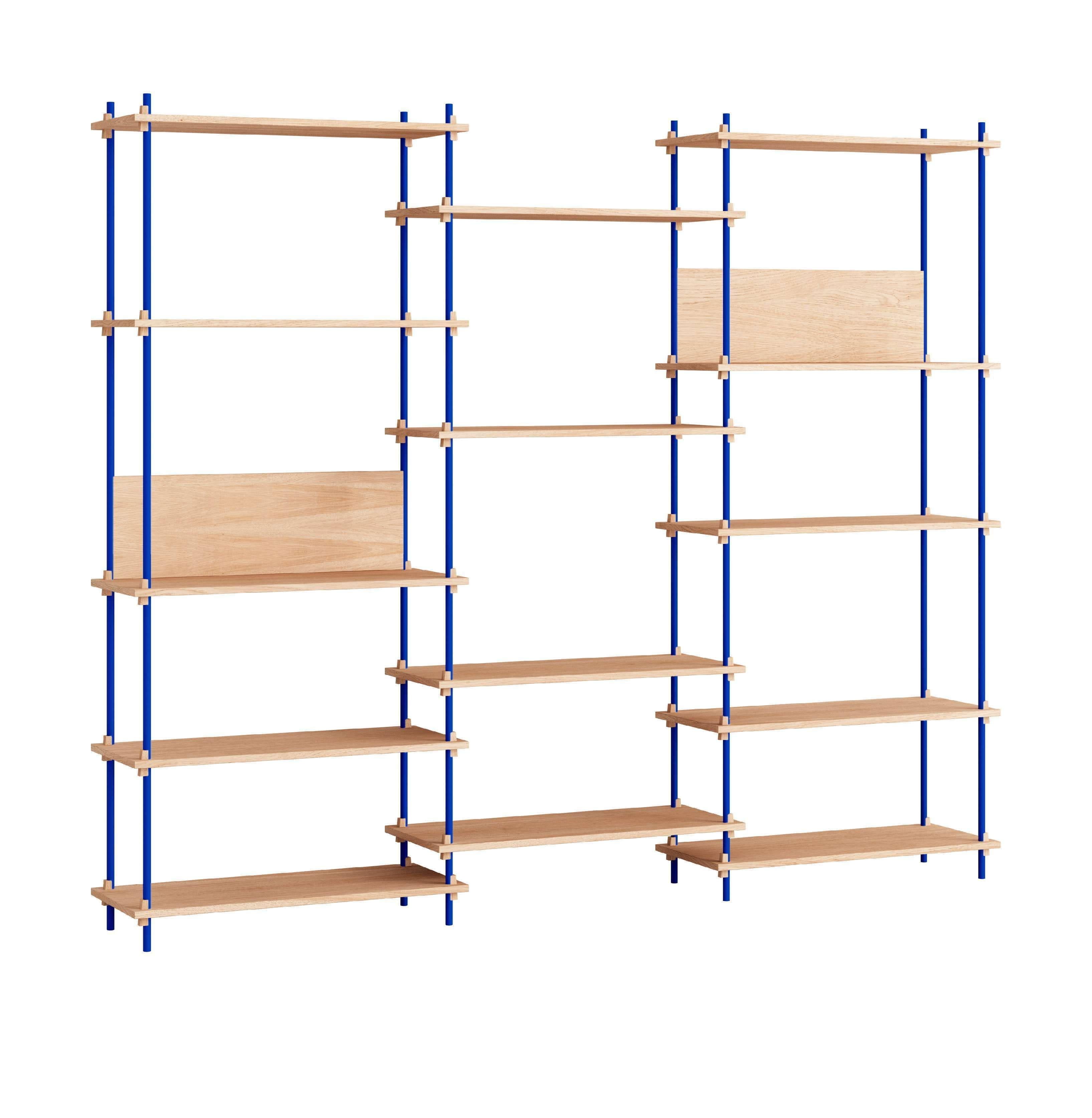 [product_category]-Moebe Shelving System S.200.3.A, Oak/Deep Blue-Moebe-5713520014567-S.200.3.A.OA.DB-MOE-1