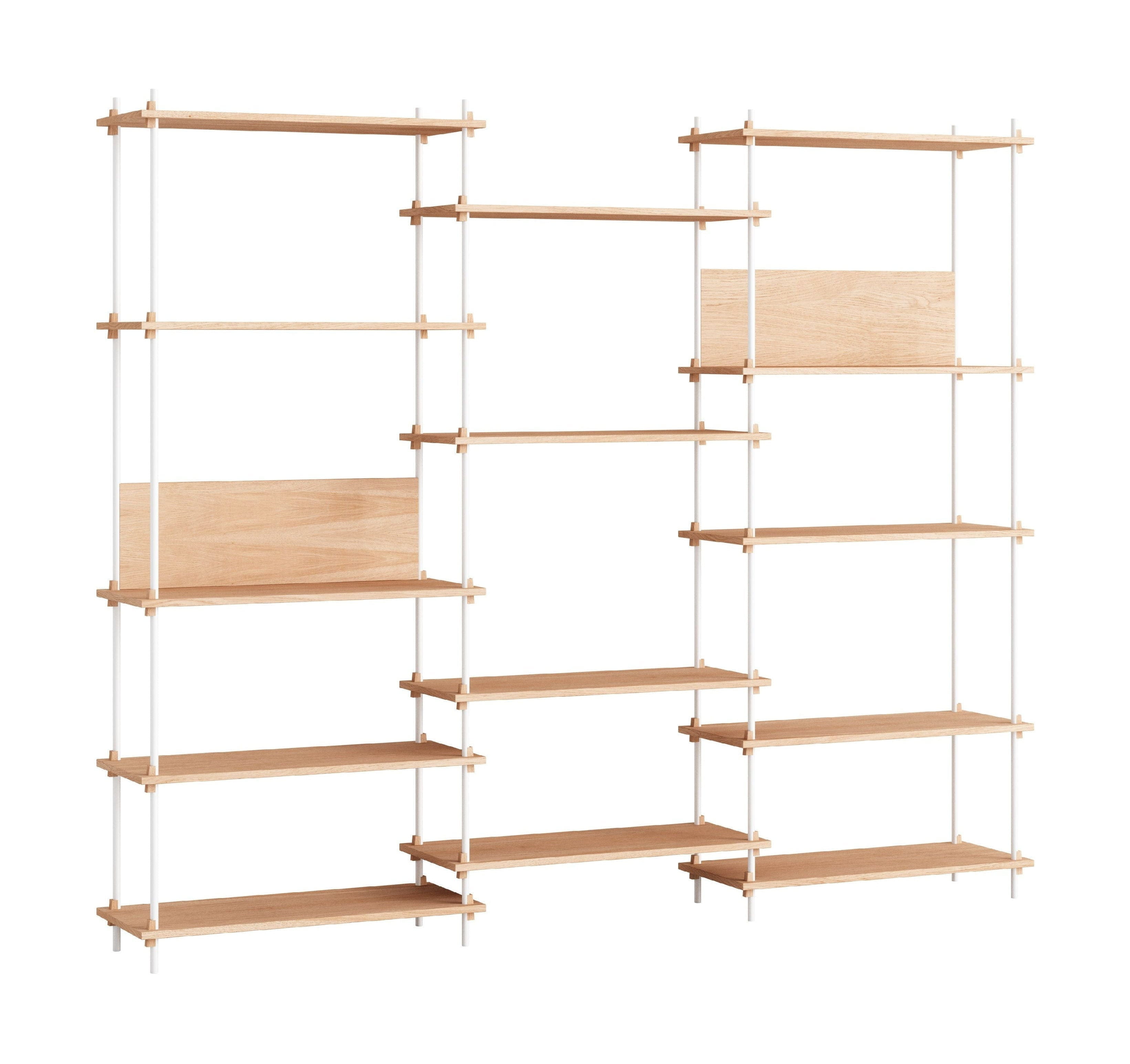 [product_category]-Moebe Shelving System S.200.3.A, Oak/White-Moebe-5713520008184-S.200.3.A.OA.WH-MOE-1
