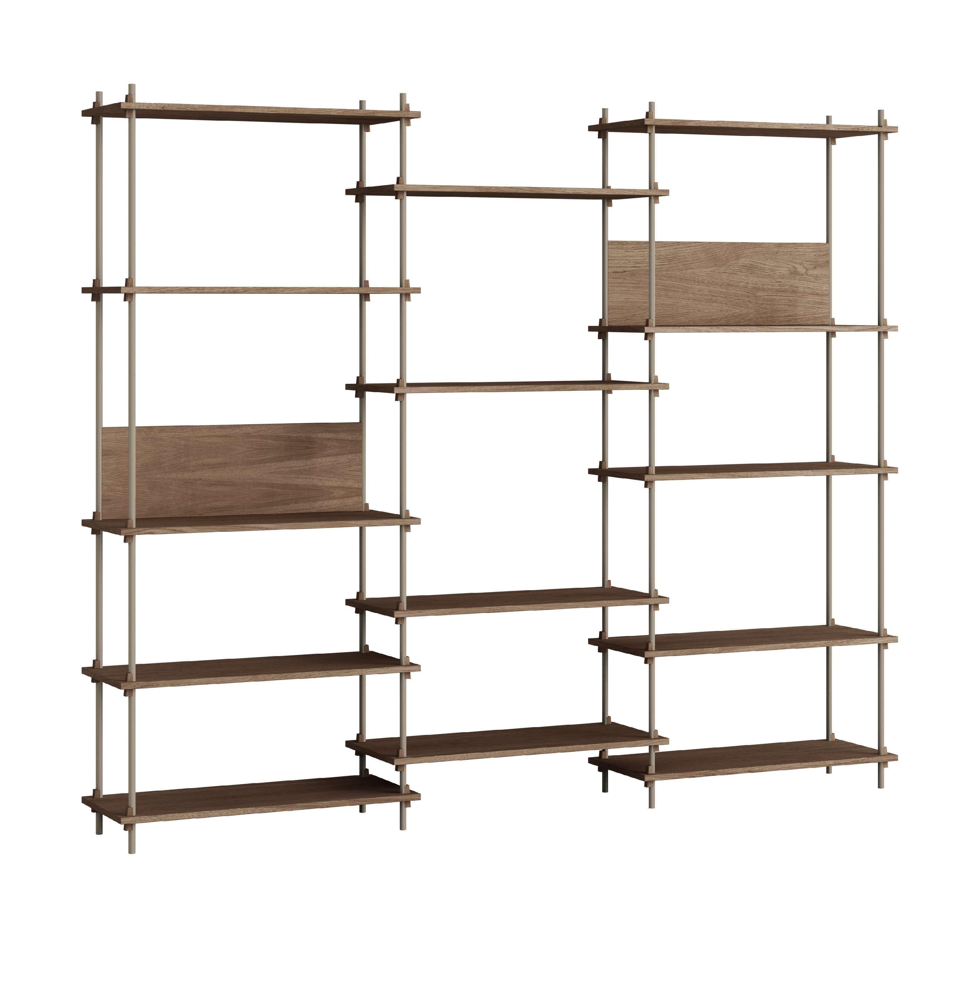 [product_category]-Moebe Shelving System S.200.3.A, Smoked Oak/Warm Grey-Moebe-5713520016905-S.200.3.A.SO.WG-MOE-1