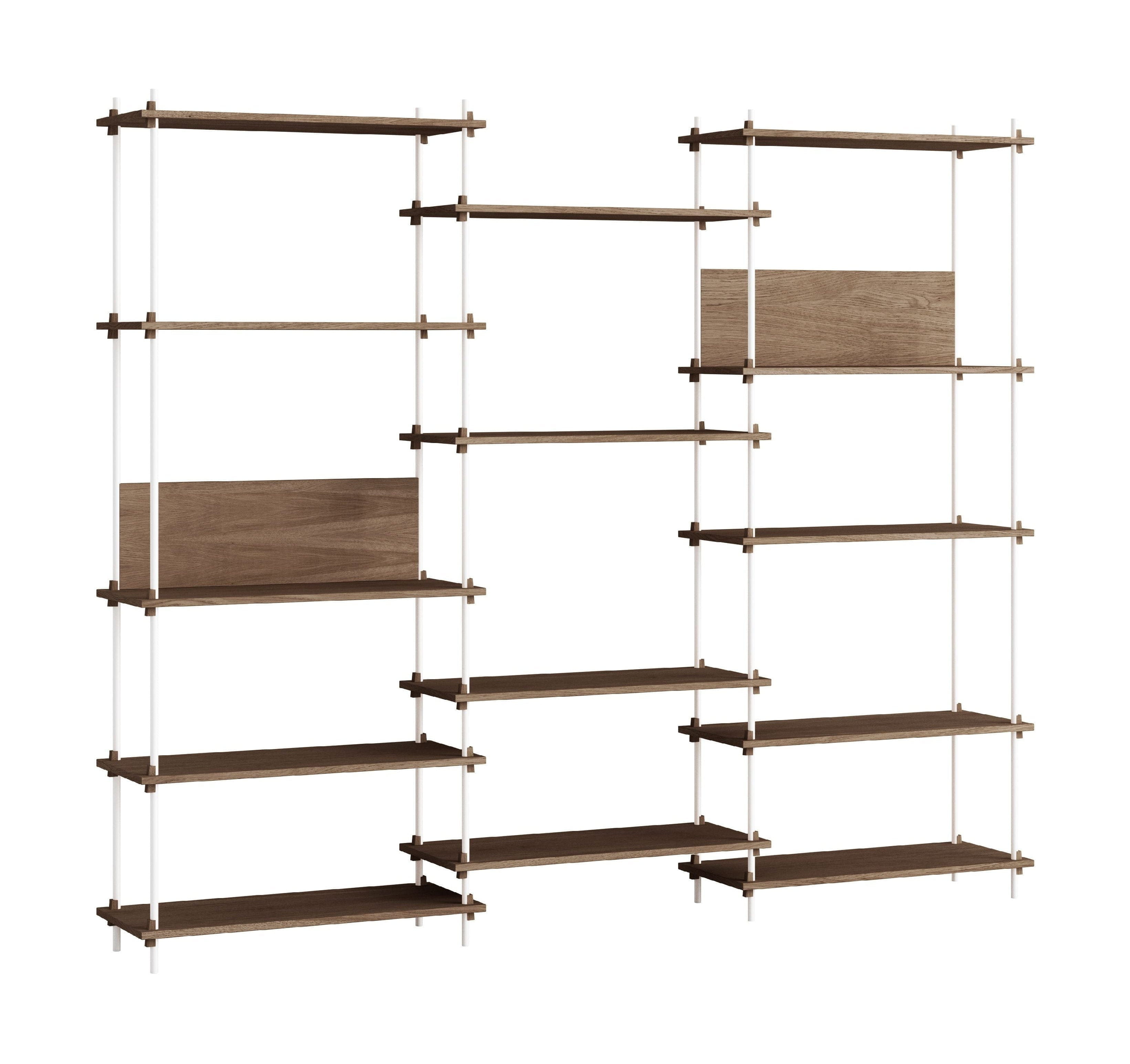 [product_category]-Moebe Shelving System S.200.3.A, Smoked Oak/White-Moebe-5713520010231-S.200.3.A.SO.WH-MOE-1