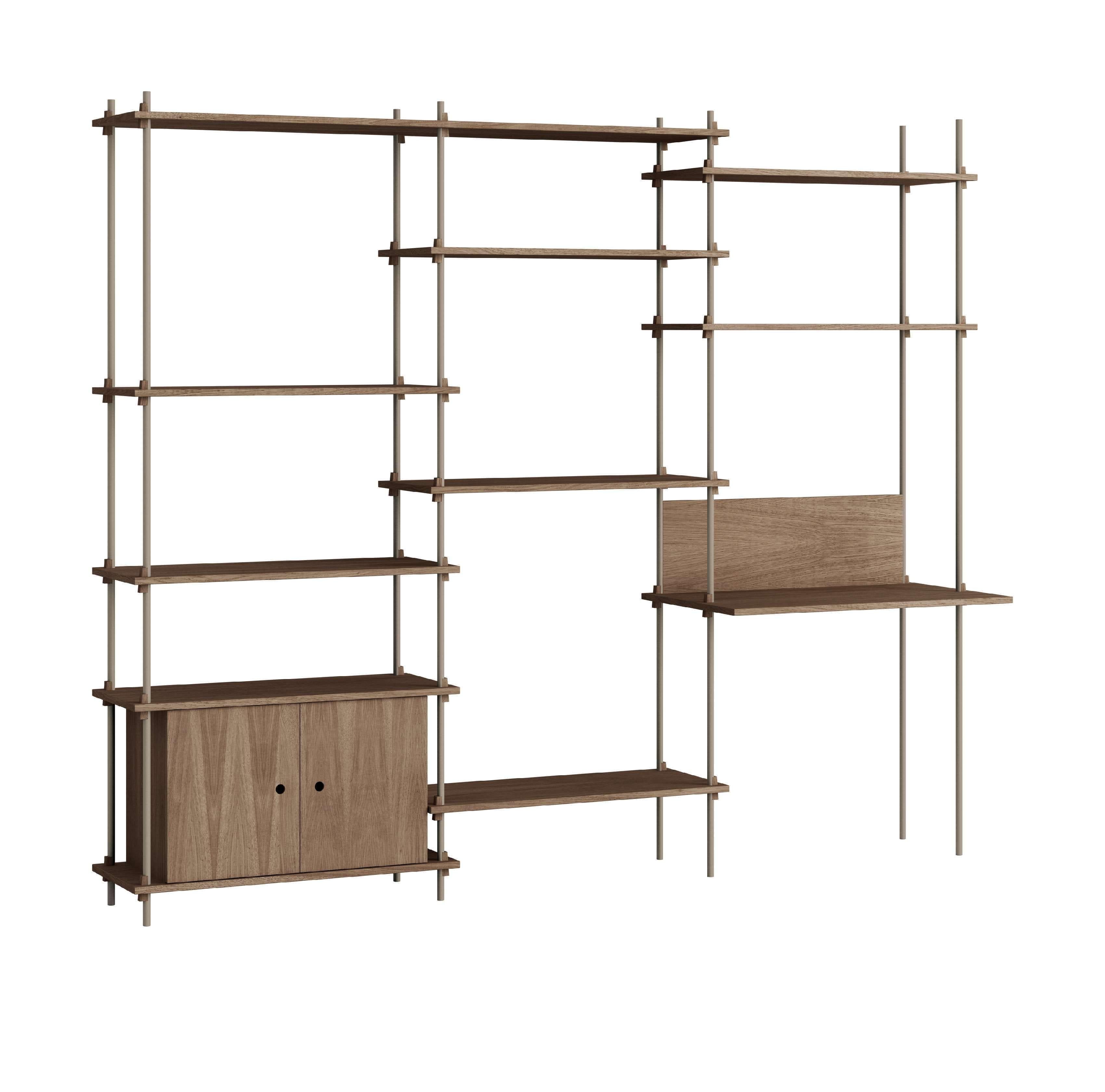 [product_category]-Moebe Shelving System S.200.3.D, Smoked Oak/Warm Grey-Moebe-5713520016936-S.200.3.D.SO.WG-MOE-1