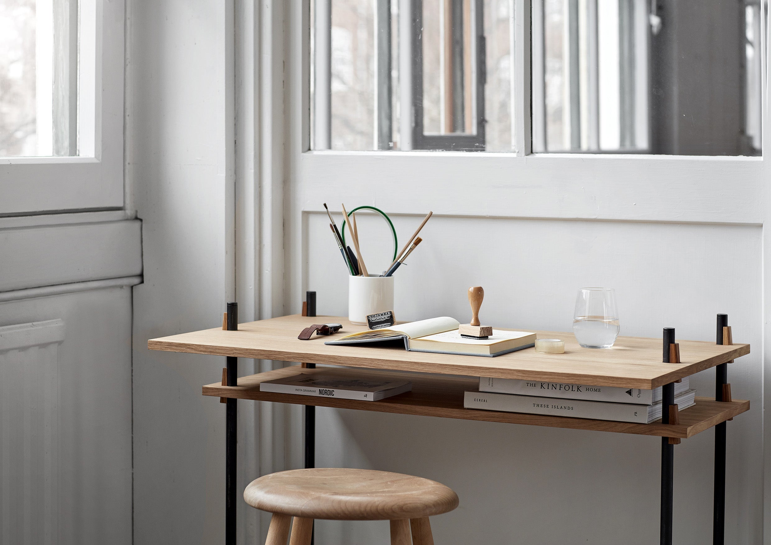 [product_category]-Moebe Shelving System S.255.1.B, Oak/Black-Moebe-5713520005473-S.255.1.B.OA.BL-MOE-85
