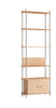 Moebe Shelving System S.255.1.B, Oak/Warm Grey