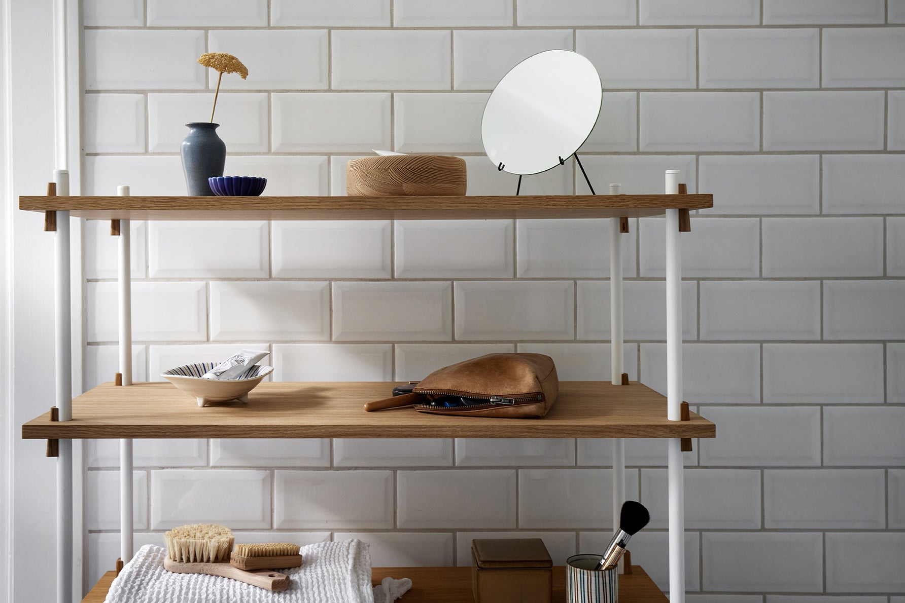 [product_category]-Moebe Shelving System S.255.1.B, Oak/White-Moebe-5713520007828-S.255.1.B.OA.WH-MOE-44