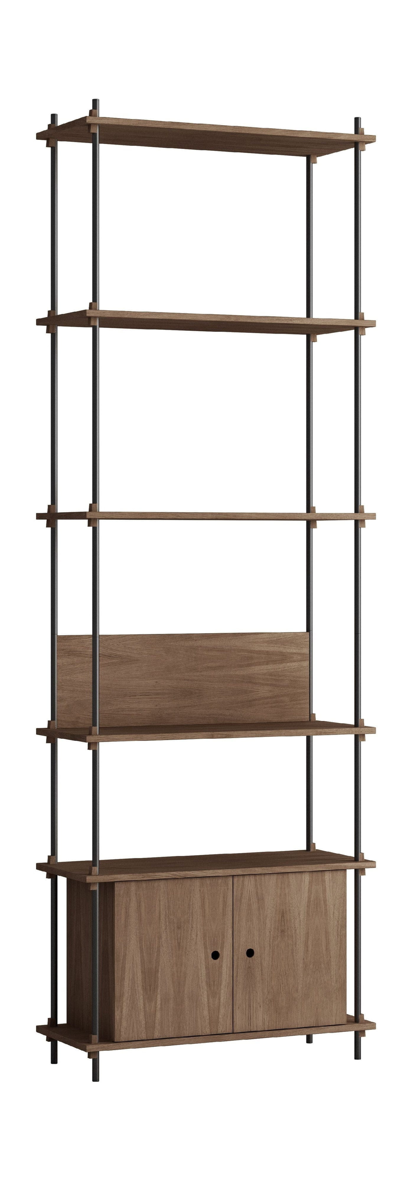 [product_category]-Moebe Shelving System S.255.1.B, Smoked Oak/Black-Moebe-5713520011054-S.255.1.B.SO.BL-MOE-1