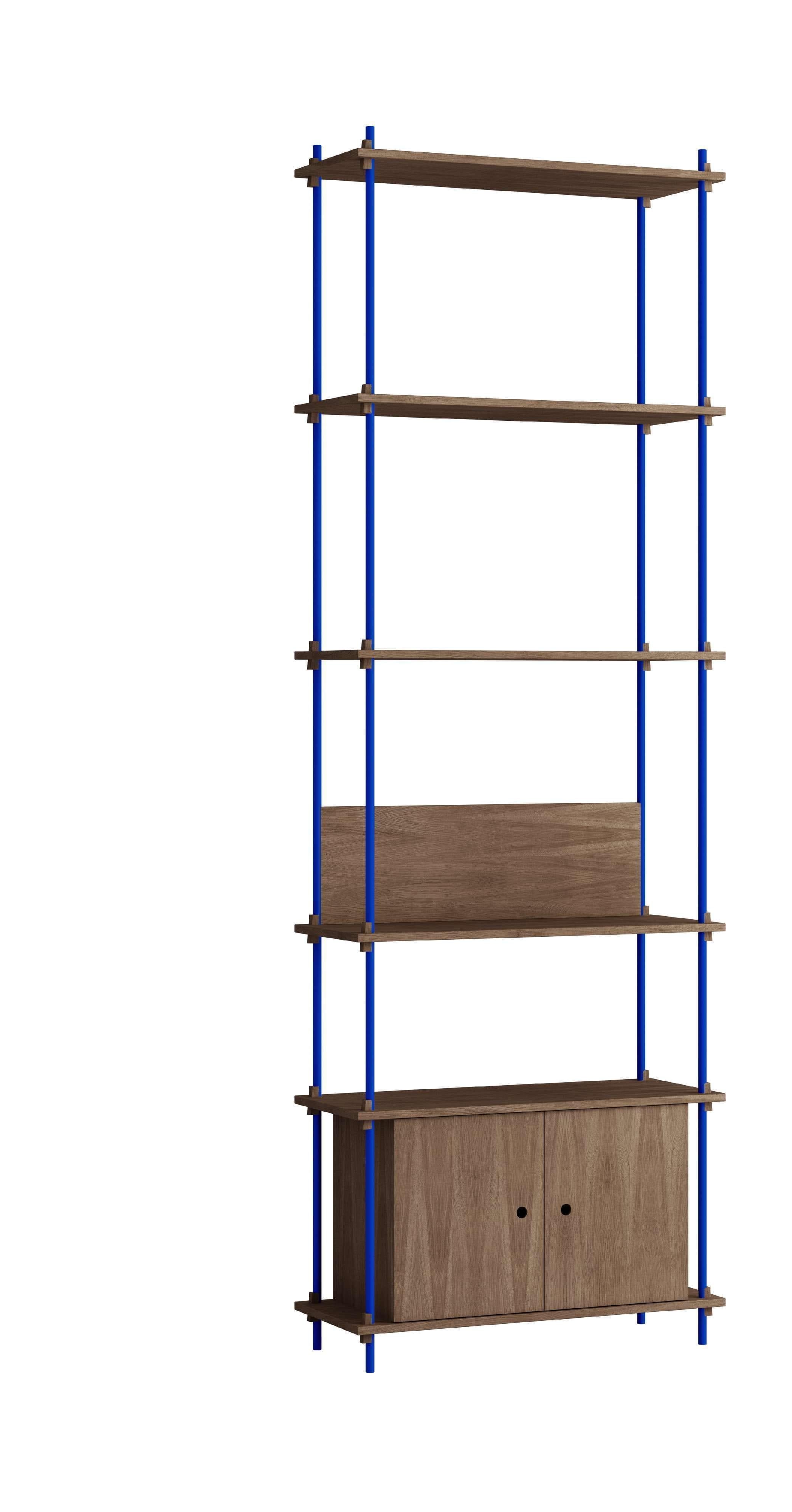 [product_category]-Moebe Shelving System S.255.1.B, Smoked Oak/Deep Blue-Moebe-5713520014987-S.255.1.B.SO.DB-MOE-1
