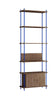 Moebe Shelving System S.255.1.B, Smoked Oak/Deep Blue