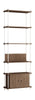 Moebe Shelving System S.255.1.B, Smoked Oak/White