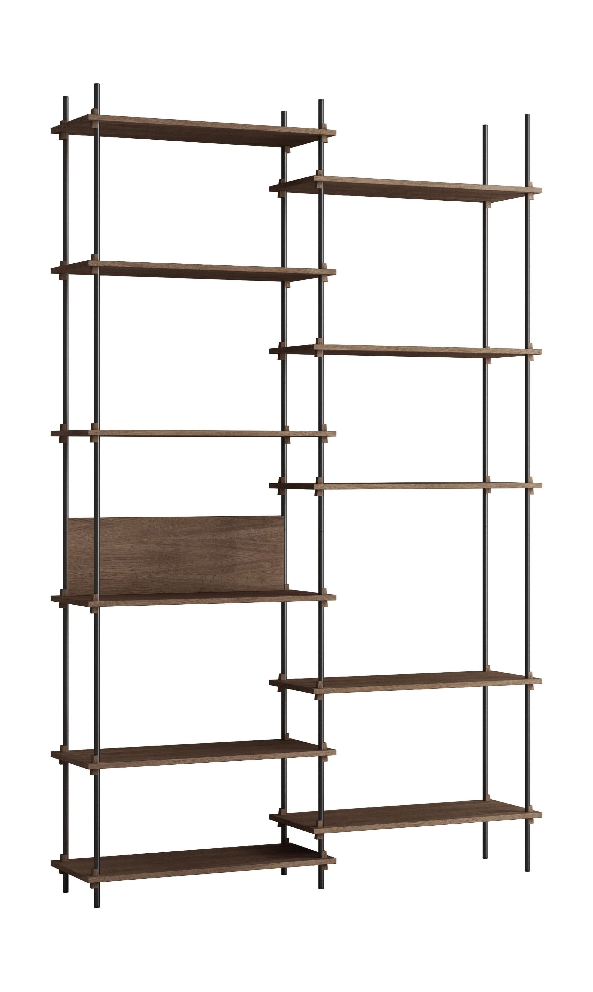 [product_category]-Moebe Shelving System S.255.2.A, Smoked Oak/Black-Moebe-5713520011115-S.255.2.A.SO.BL-MOE-21