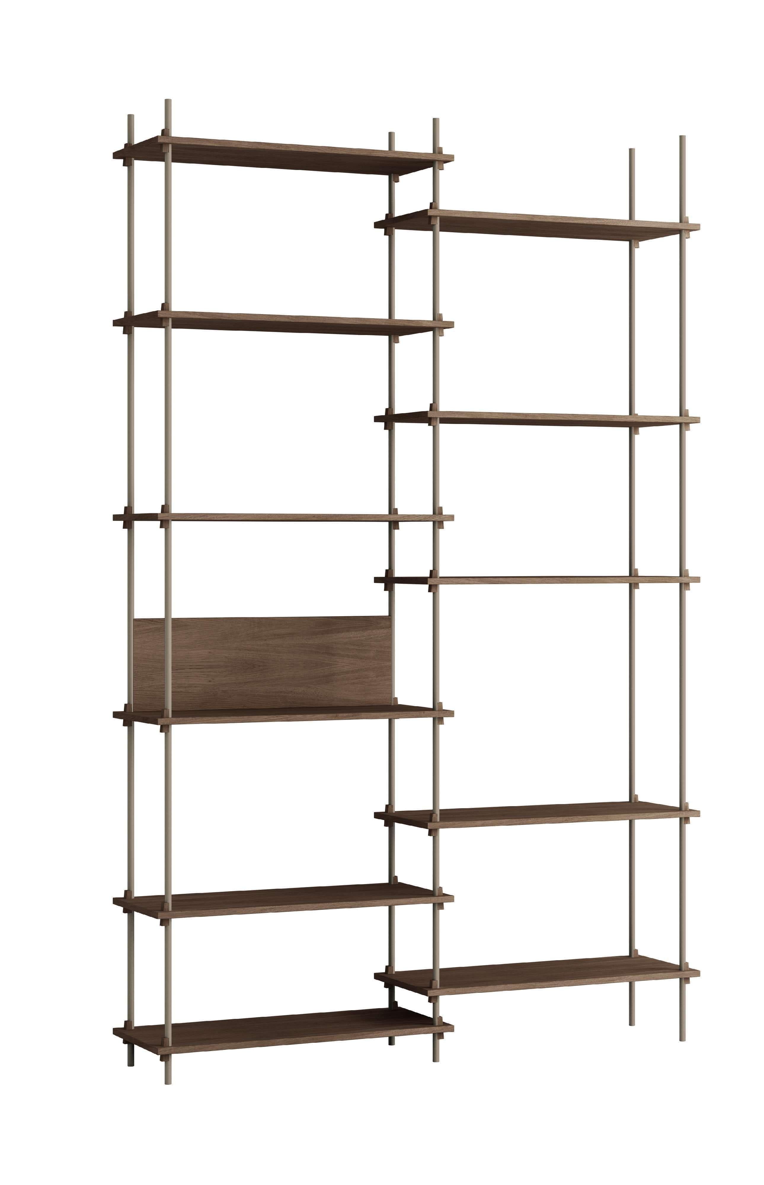 [product_category]-Moebe Shelving System S.255.2.A, Smoked Oak/Warm Grey-Moebe-5713520016776-S.255.2.A.SO.WG-MOE-1