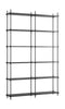 Moebe Shelving System S.255.2.B, Black/Black