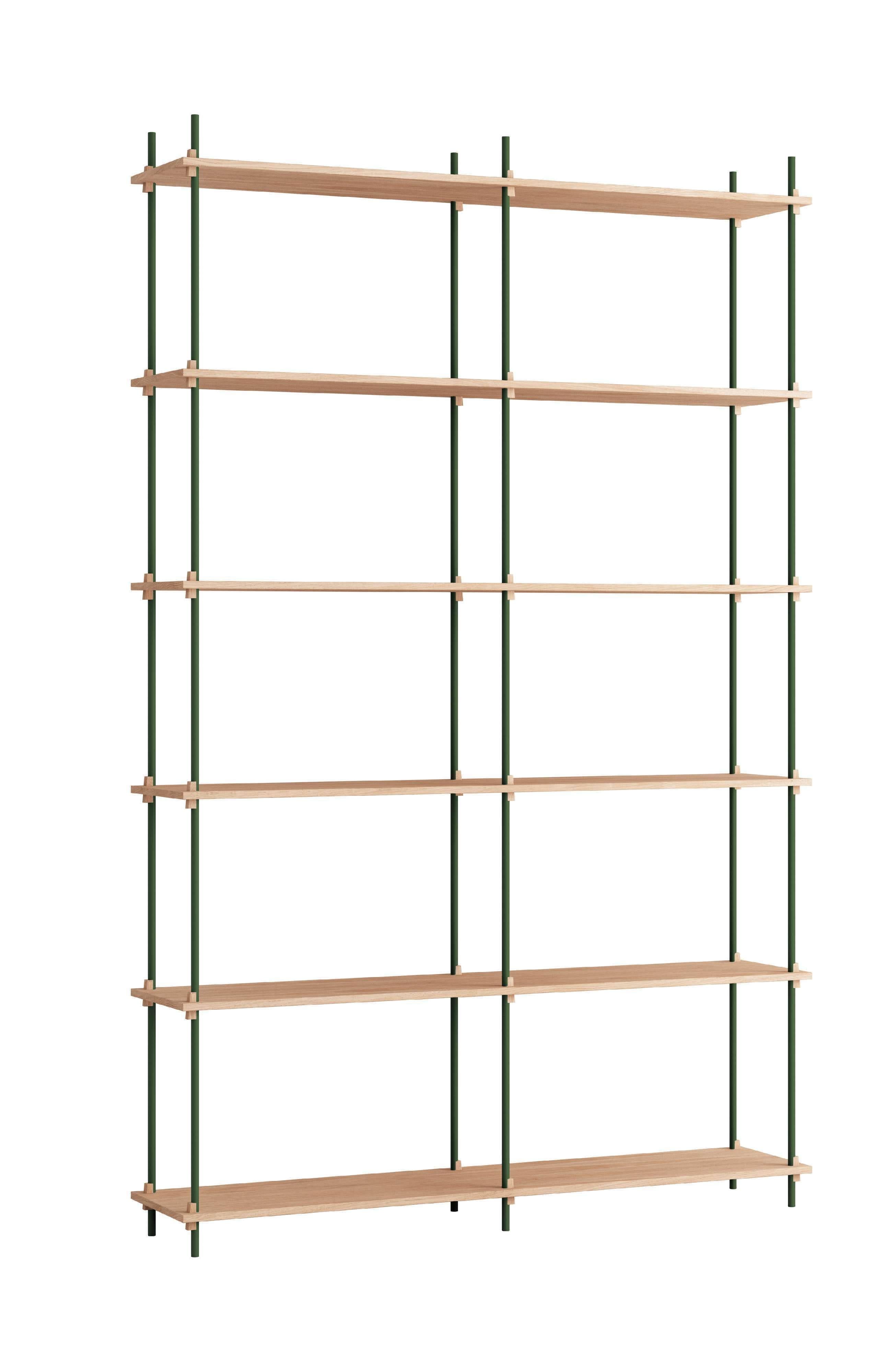 [product_category]-Moebe Shelving System S.255.2.B, Oak/Pine Green-Moebe-5713520012884-S.255.2.B.OA.PG-MOE-1