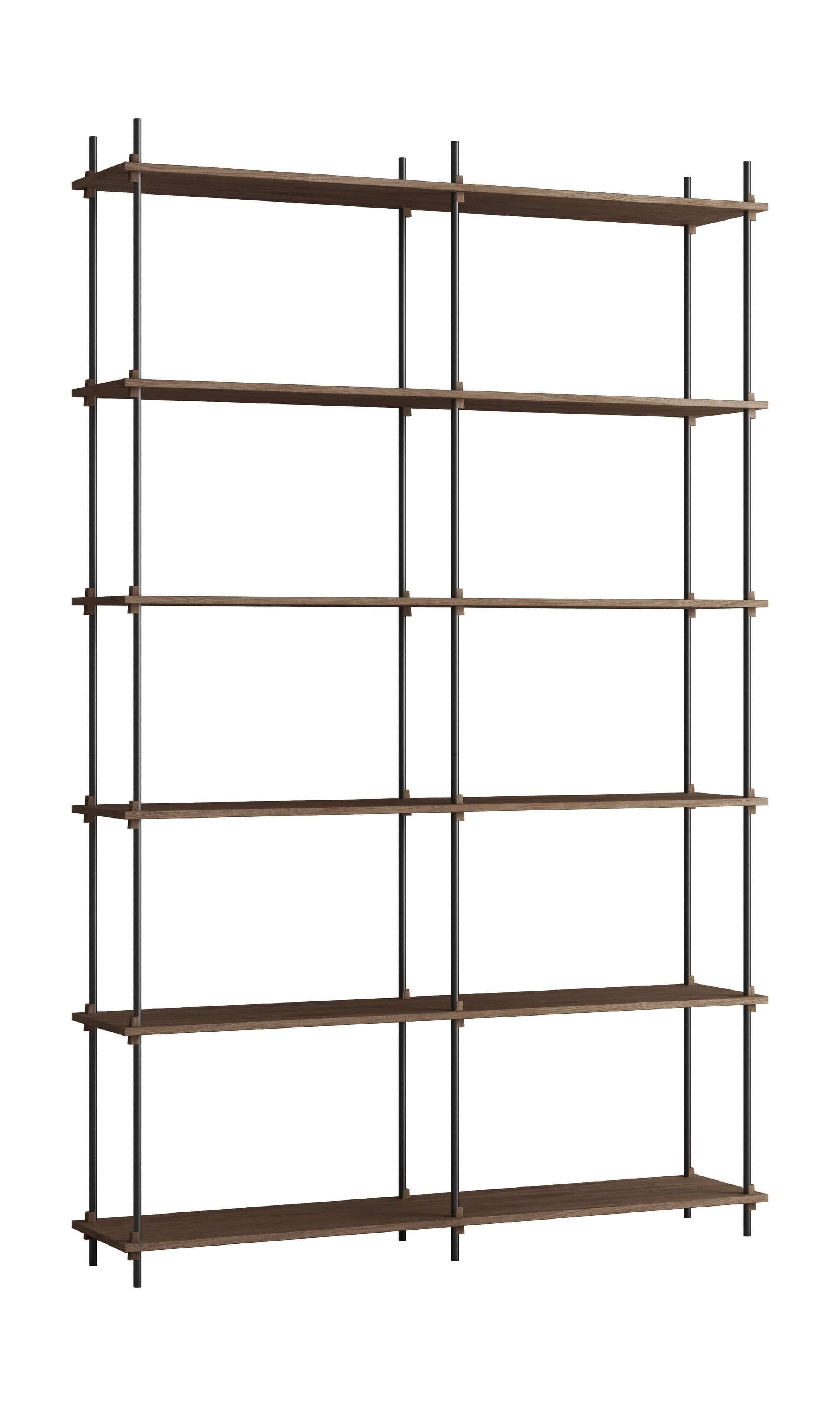 [product_category]-Moebe Shelving System S.255.2.B, Smoked Oak/Black-Moebe-5713520011122-S.255.2.B.SO.BL-MOE-1