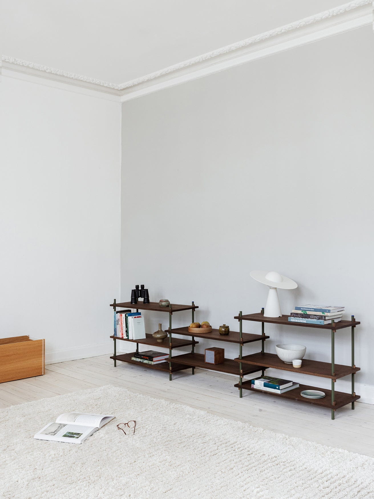 [product_category]-Moebe Shelving System S.255.2.B, Smoked Oak/Pine Green-Moebe-5713520013669-S.255.2.B.SO.PG-MOE-8