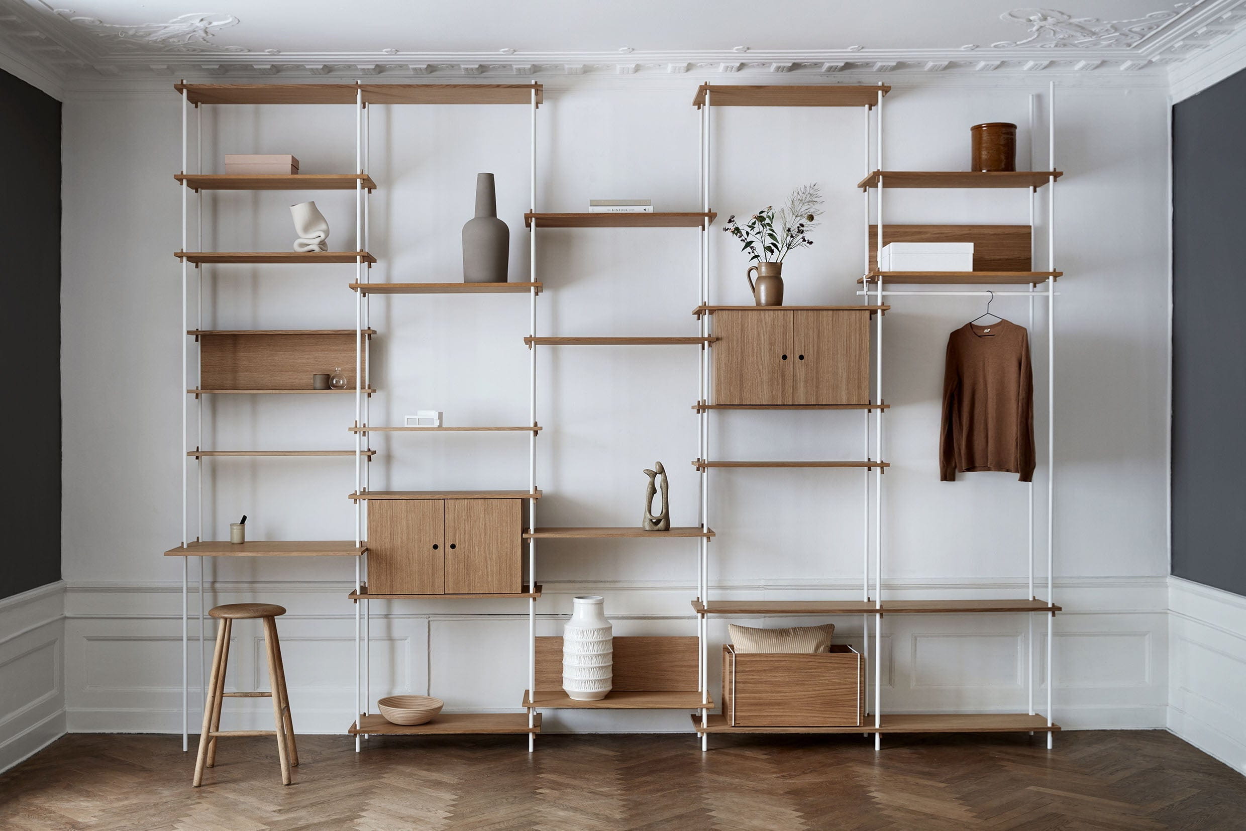 [product_category]-Moebe Shelving System S.255.2.C, Oak/White-Moebe-5713520008078-S.255.2.C.OA.WH-MOE-17