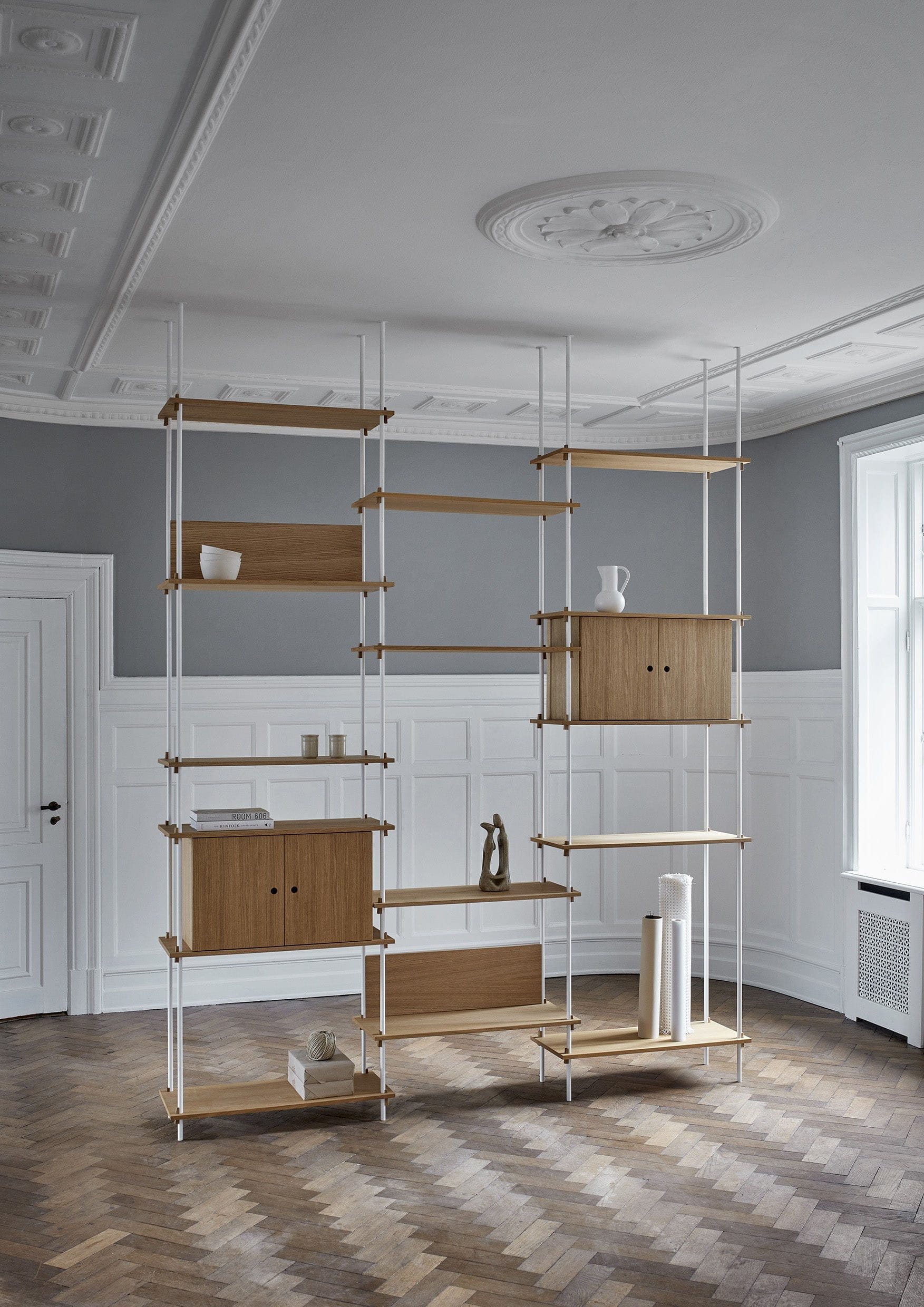 [product_category]-Moebe Shelving System S.255.2.C, Oak/White-Moebe-5713520008078-S.255.2.C.OA.WH-MOE-21