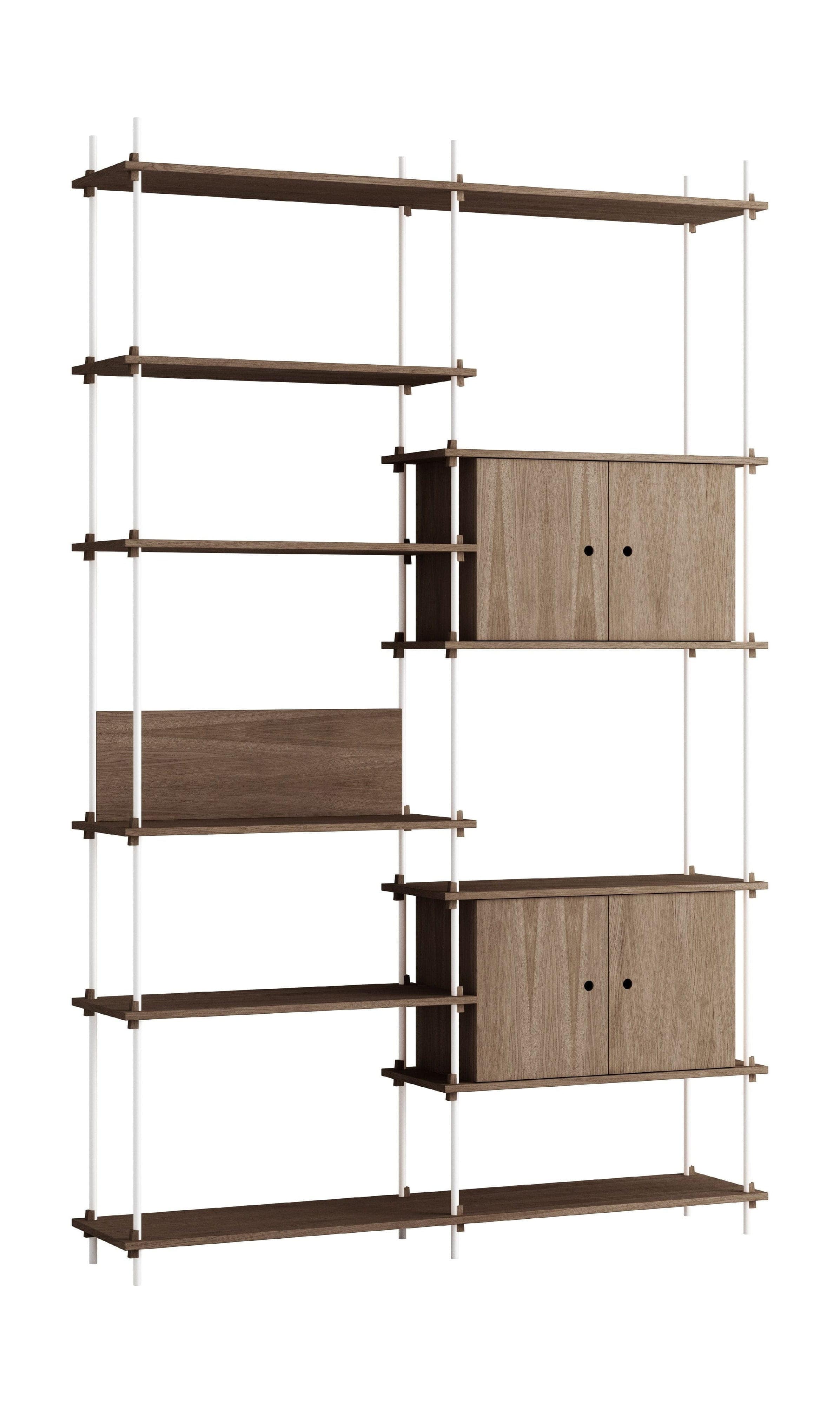 [product_category]-Moebe Shelving System S.255.2.C, Smoked Oak/White-Moebe-5713520010361-S.255.2.C.SO.WH-MOE-1