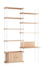 Moebe Shelving System S.255.2.E, Oak/White