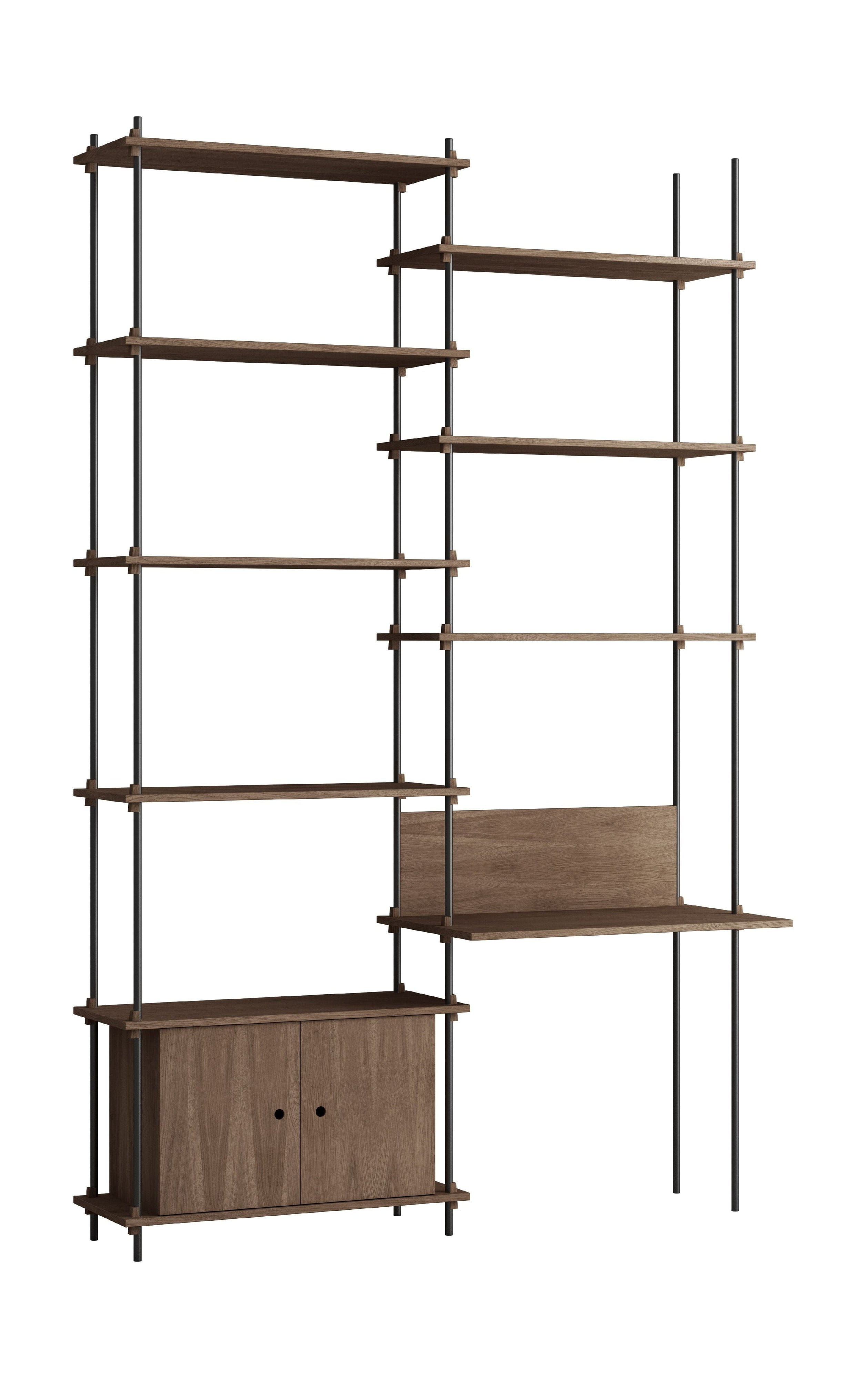 [product_category]-Moebe Shelving System S.255.2.E, Smoked Oak/Black-Moebe-5713520011153-S.255.2.E.SO.BL-MOE-21