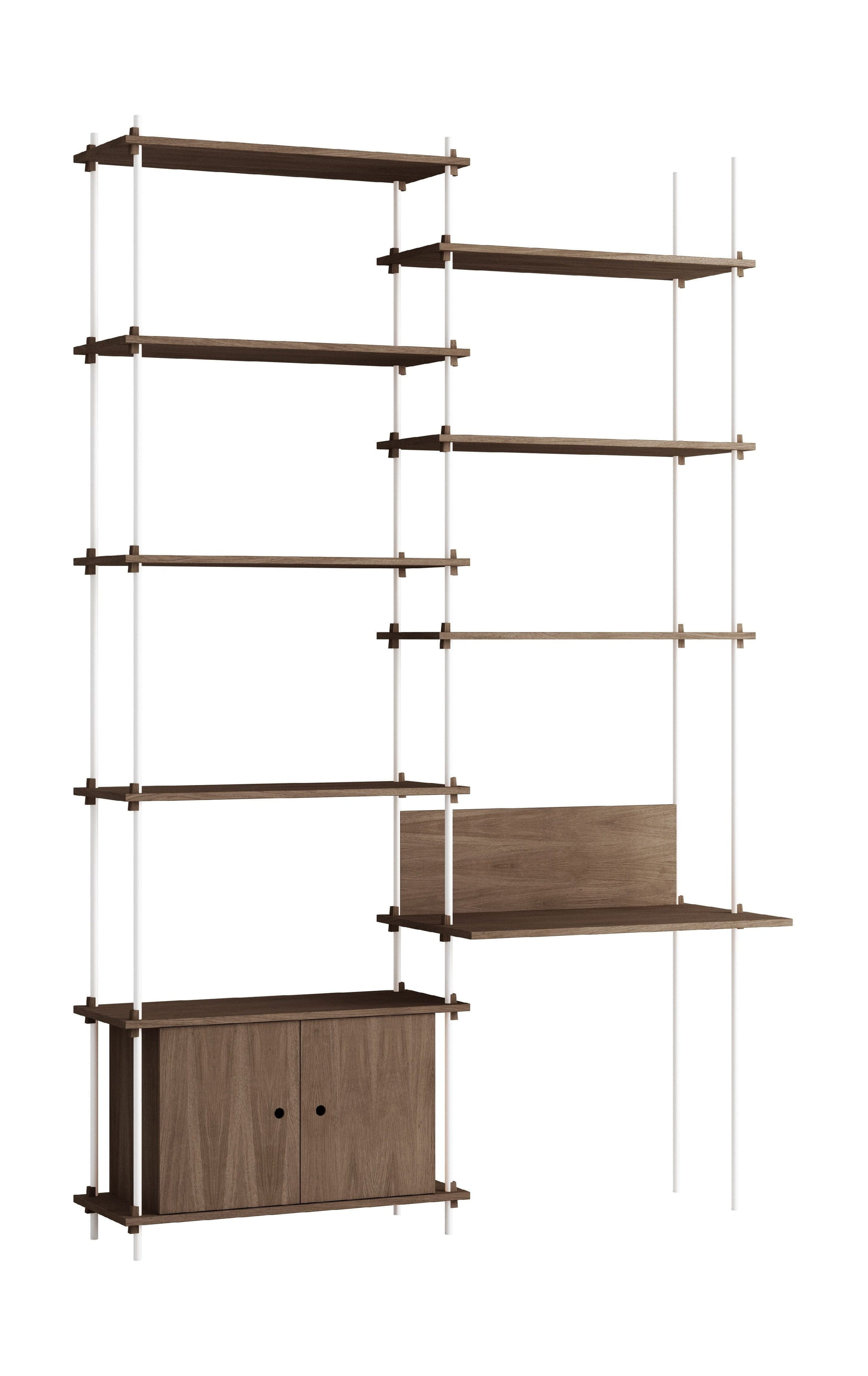 [product_category]-Moebe Shelving System S.255.2.E, Smoked Oak/White-Moebe-5713520010385-S.255.2.E.SO.WH-MOE-1